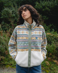 Billabong A/Div Rock Jetty Mock Neck Zip Sherpa Fleece - Whitecap