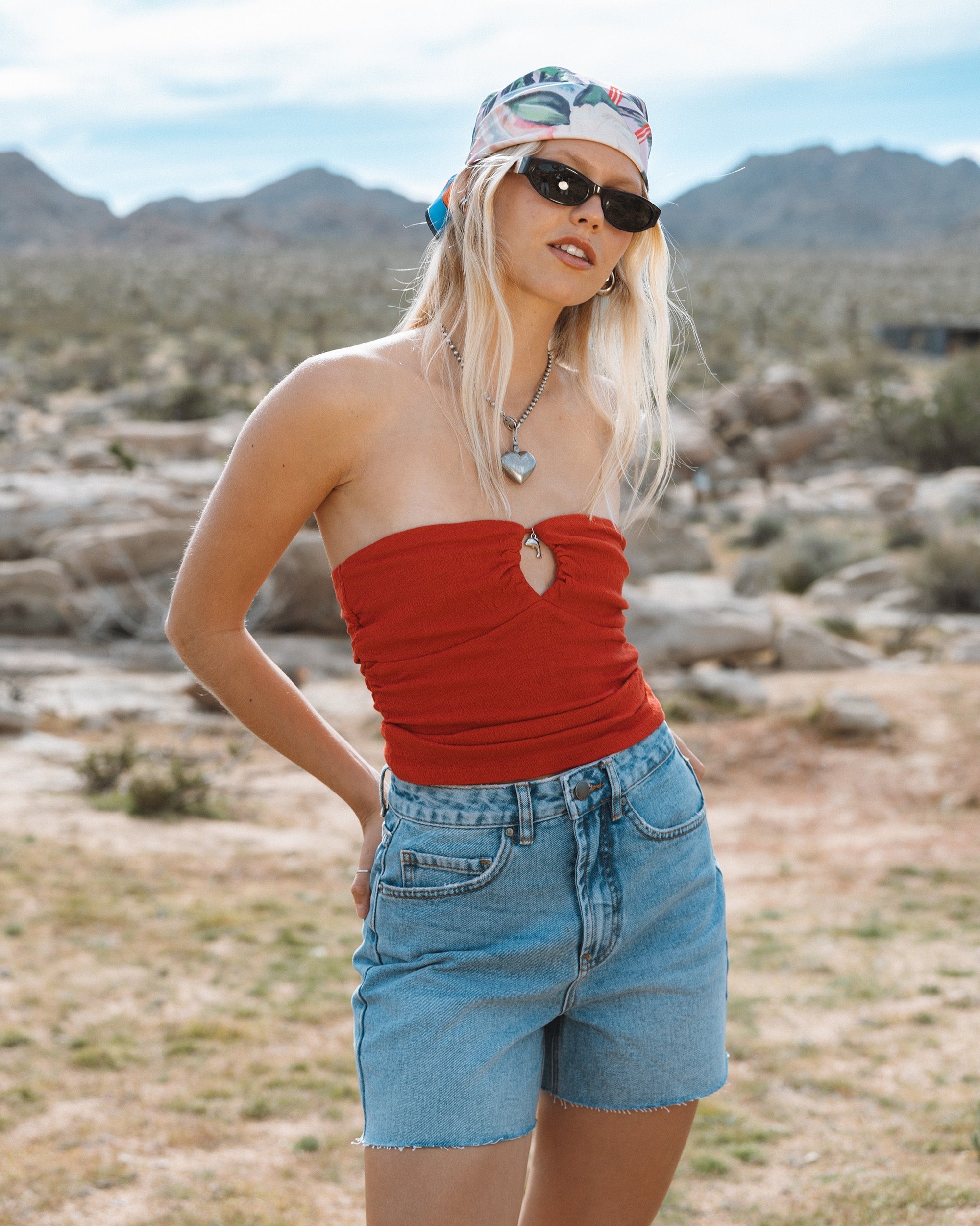 Billabong Riley Cut-Off Denim Shorts - Faded Indigo Fray