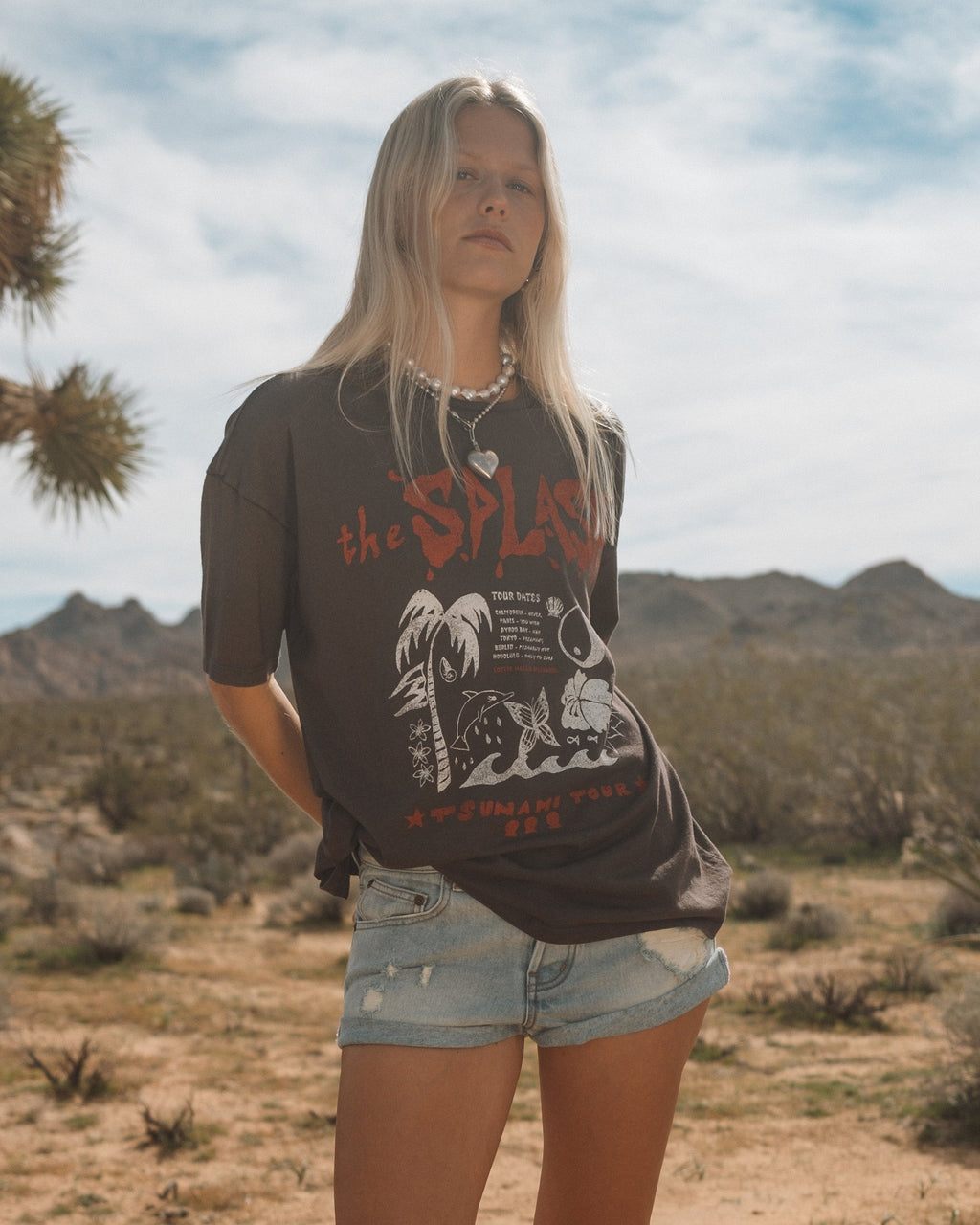 Billabong Lottie Hall Short Sleeve T-Shirt - Off Black