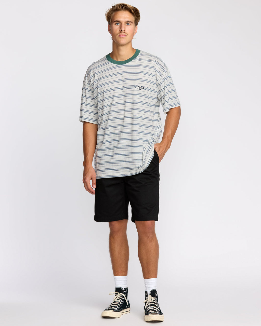 Billabong Baxter Short Sleeve T-Shirt - Off White