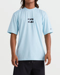 Billabong All Day Wave Short Sleeve Rashguard - Coastal Blue