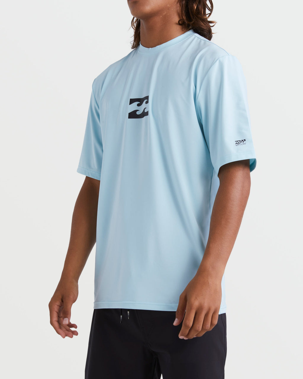 Billabong All Day Wave Short Sleeve Rashguard - Coastal Blue