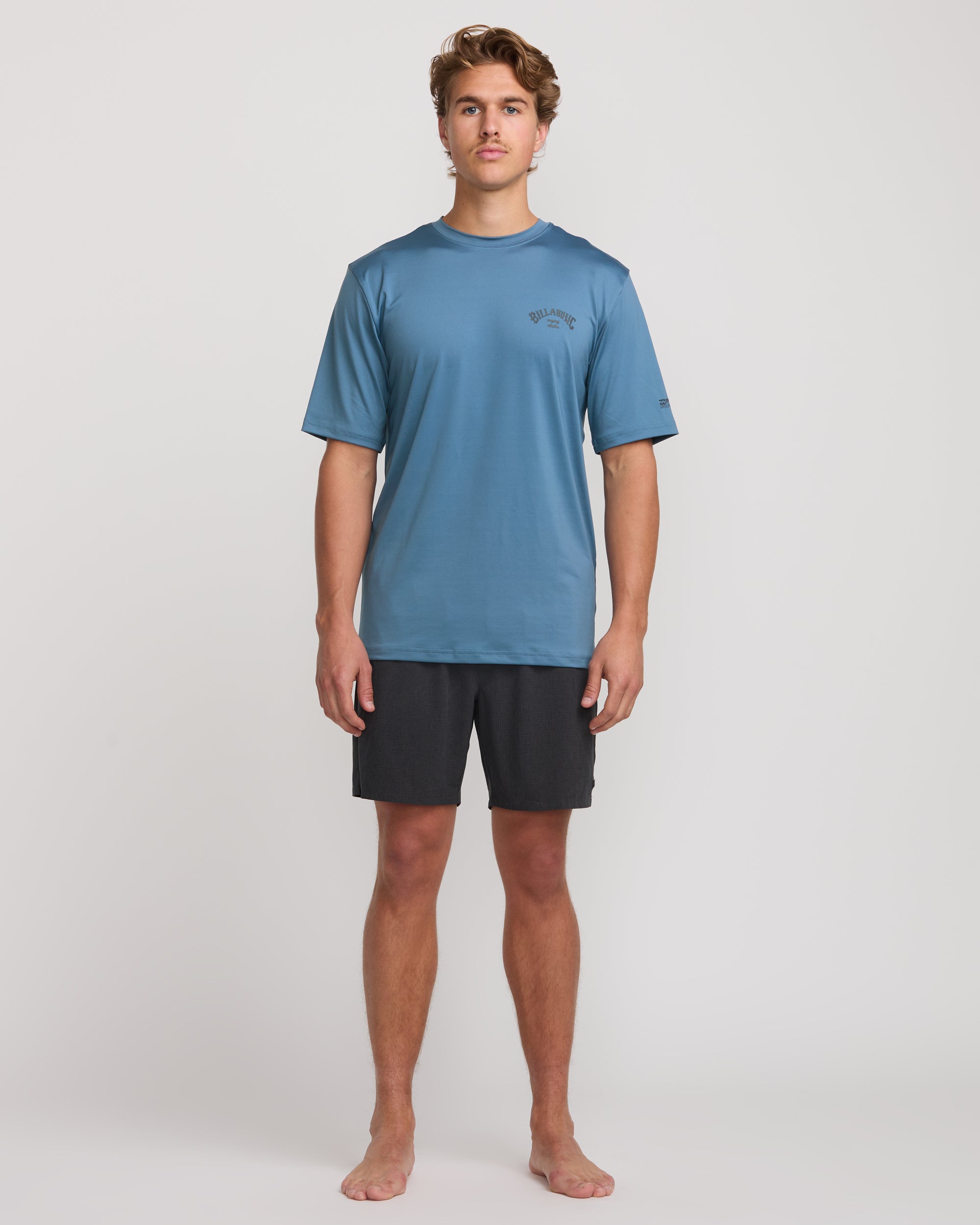 Billabong Arch Loose Fit Short Sleeve Surf Tee - Bay Blue