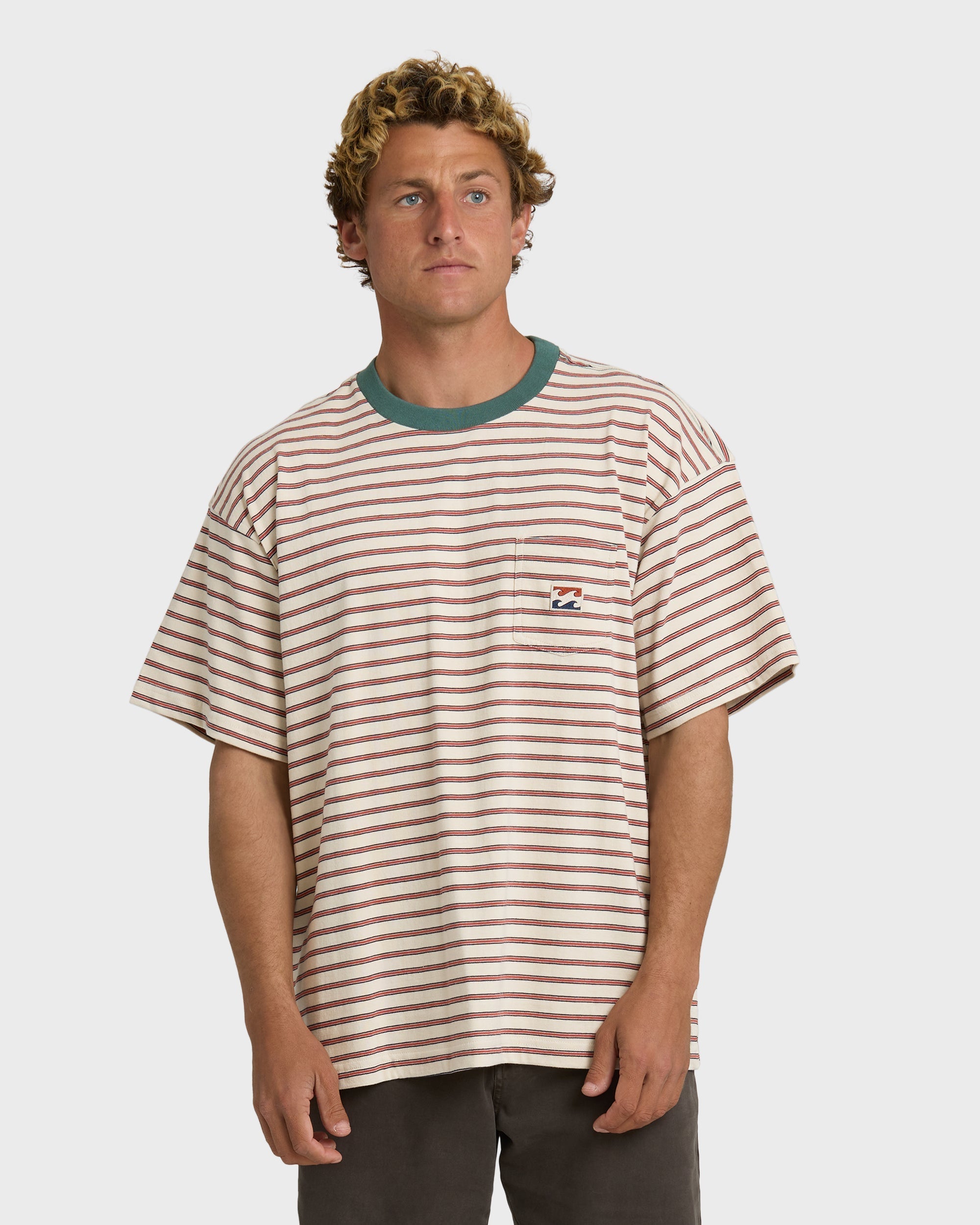 Billabong Baxter Crew Short Sleeve T-Shirt - Oatmeal