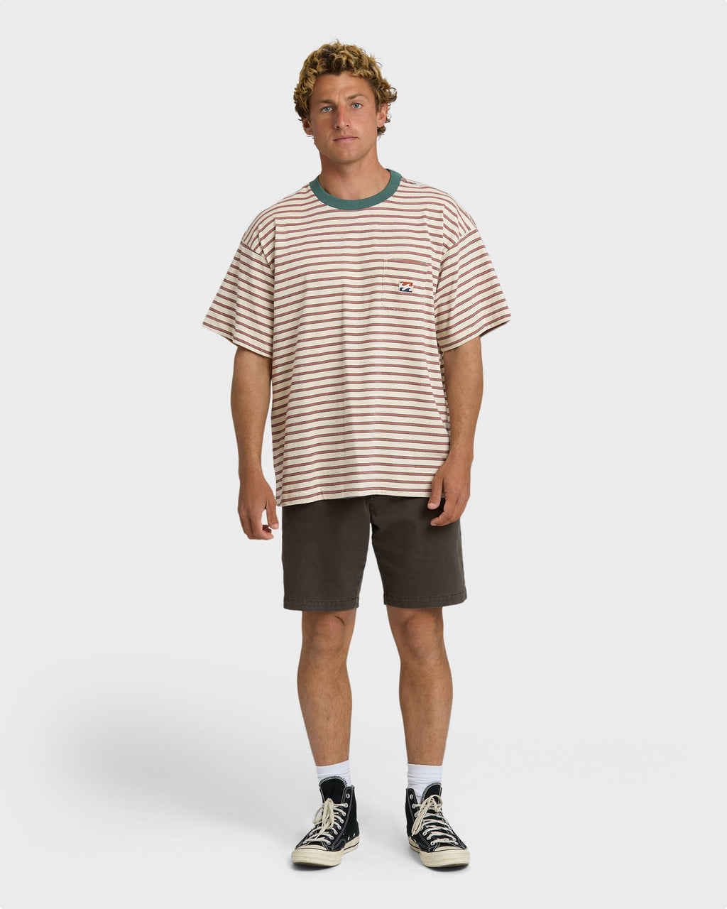 Billabong Baxter Crew Short Sleeve T-Shirt - Oatmeal