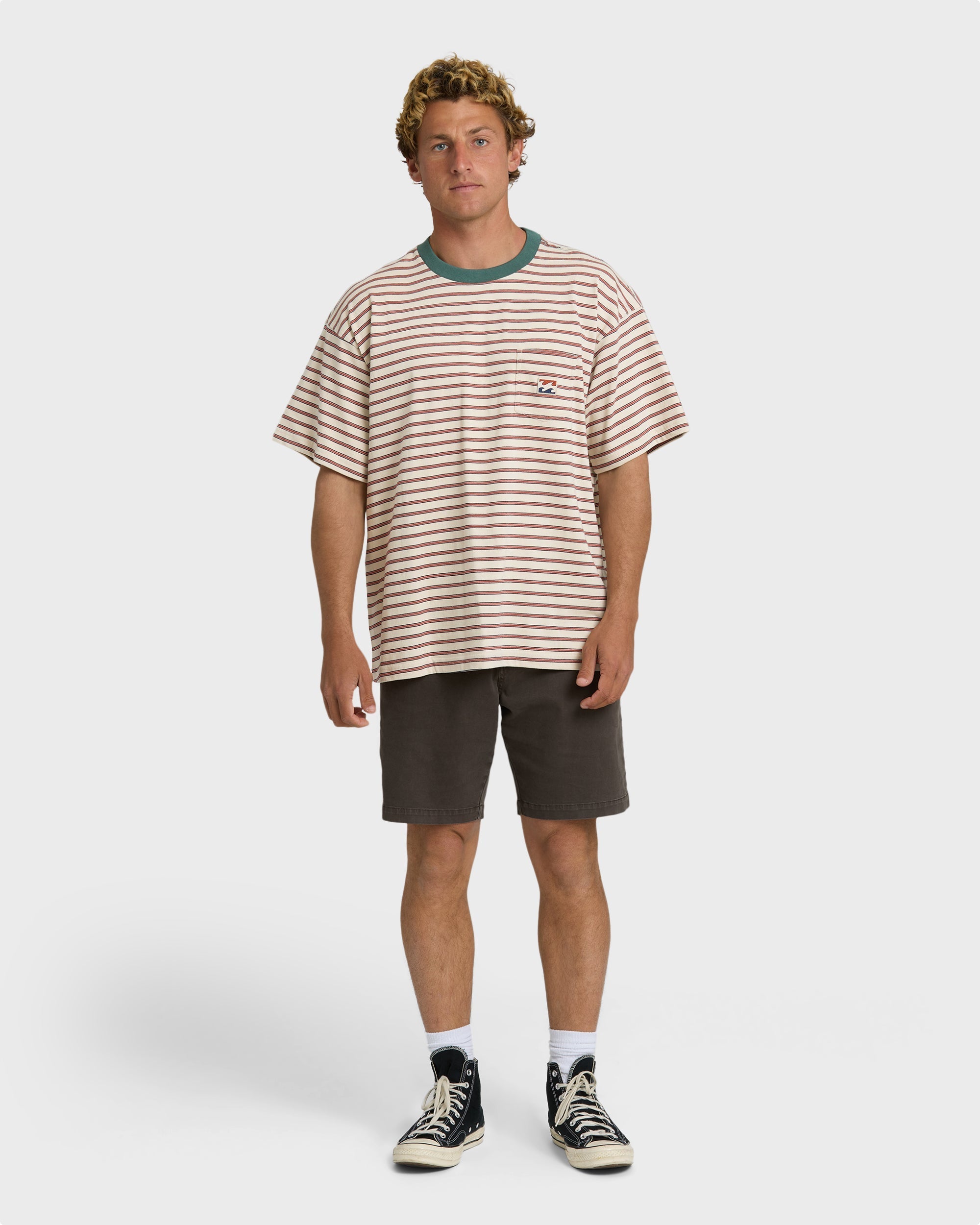 Billabong Baxter Crew Short Sleeve T-Shirt - Oatmeal