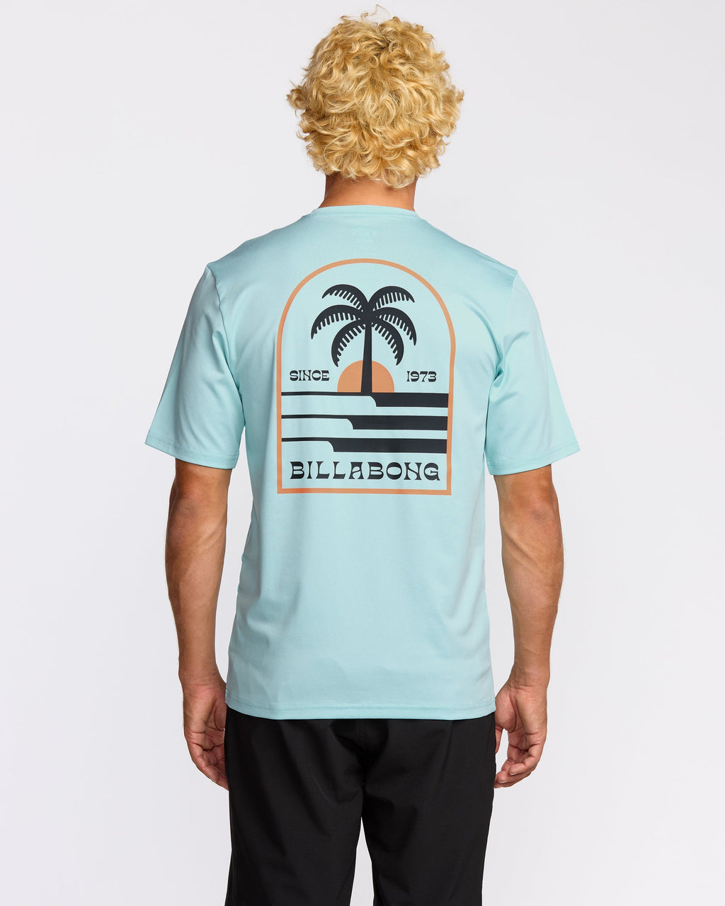 Billabong Portal Loose Fit Short Sleeve Surf Short Sleeve T-Shirt - Light Blue Heather