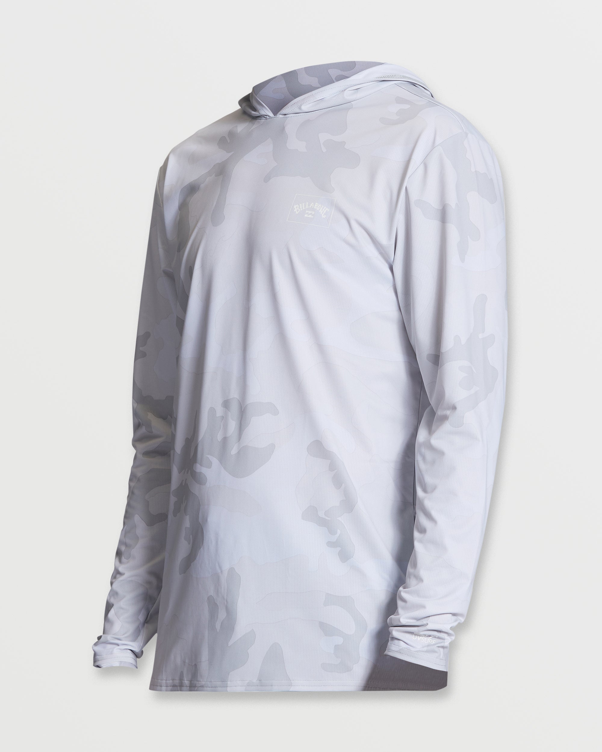 Billabong Arch Mesh Long Sleeve Hooded Surf Tee - White Camo