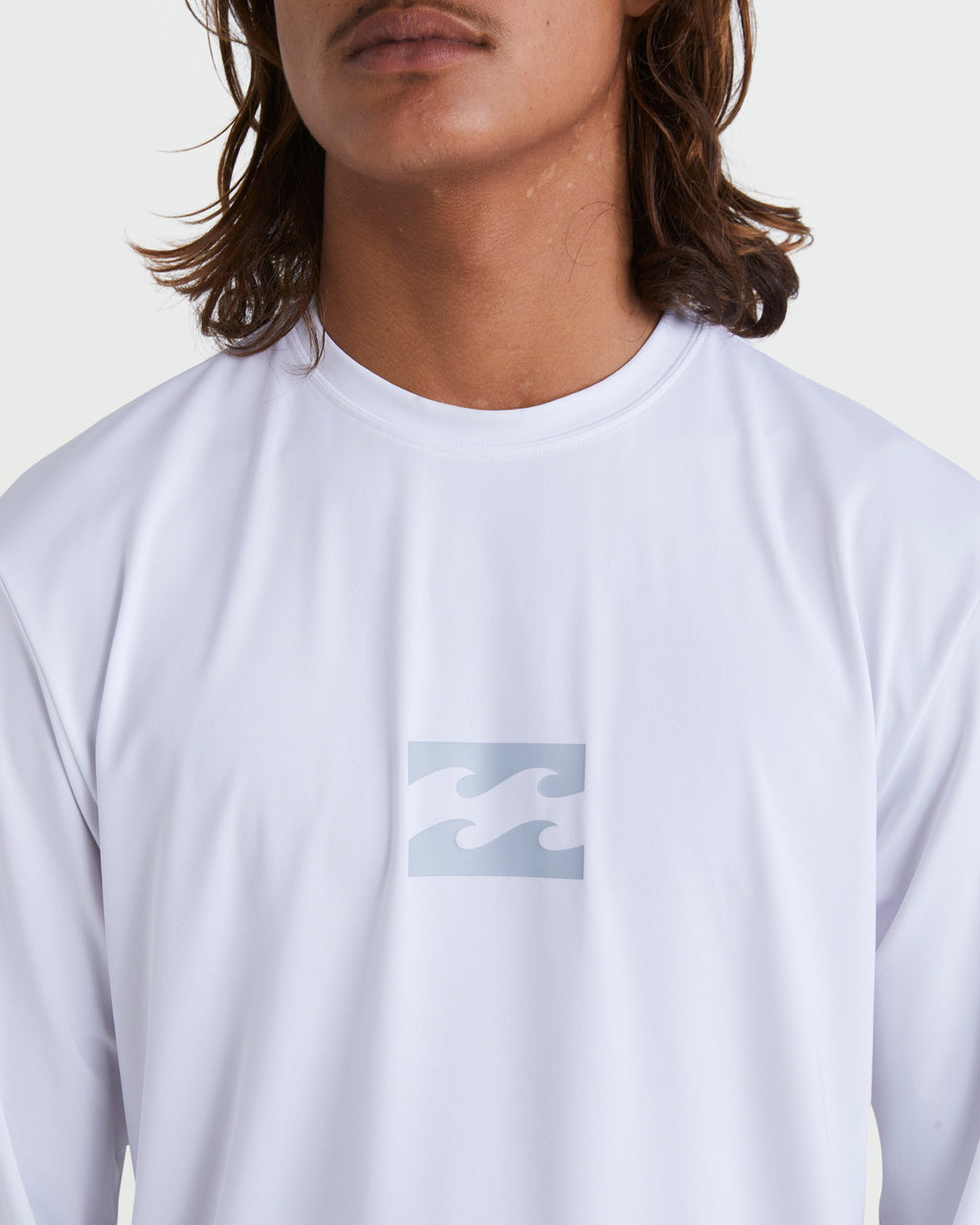 Billabong All Day Wave Loose Fit Long Sleeve Surf Tee - White