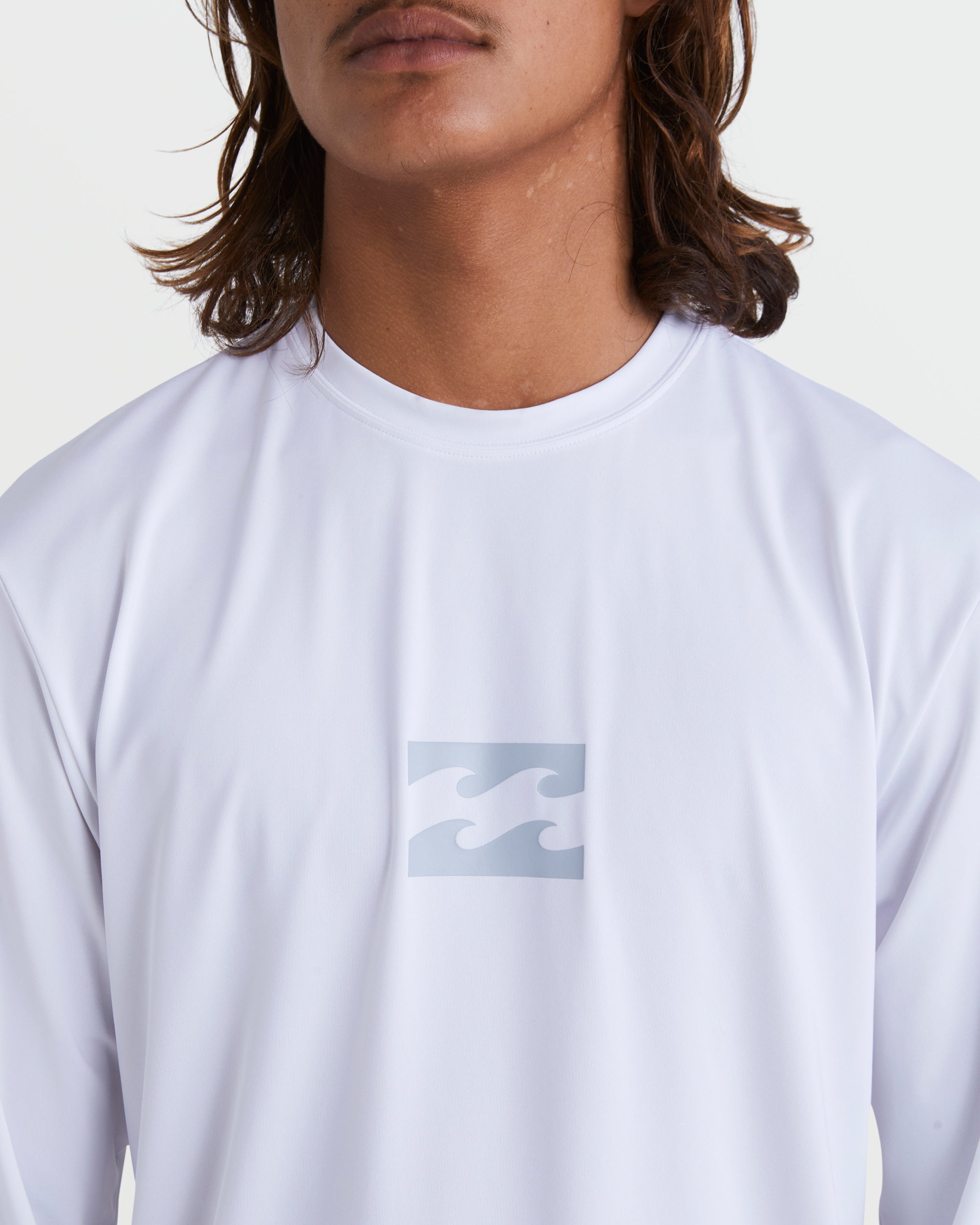Billabong All Day Wave Loose Fit Long Sleeve Surf Tee - White