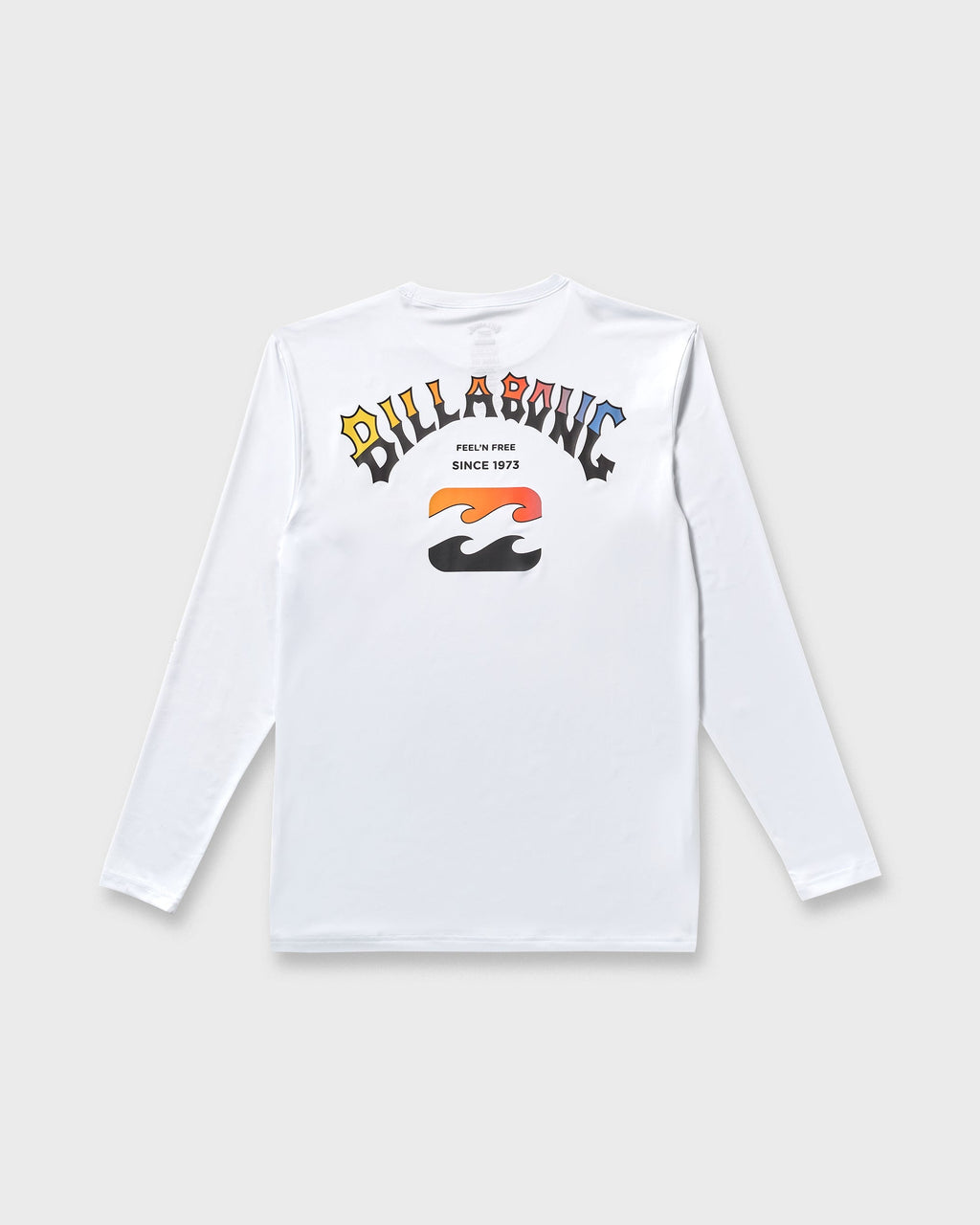 Billabong Arch Fade Loose Fit Long Sleeve Surf T-Shirt - White