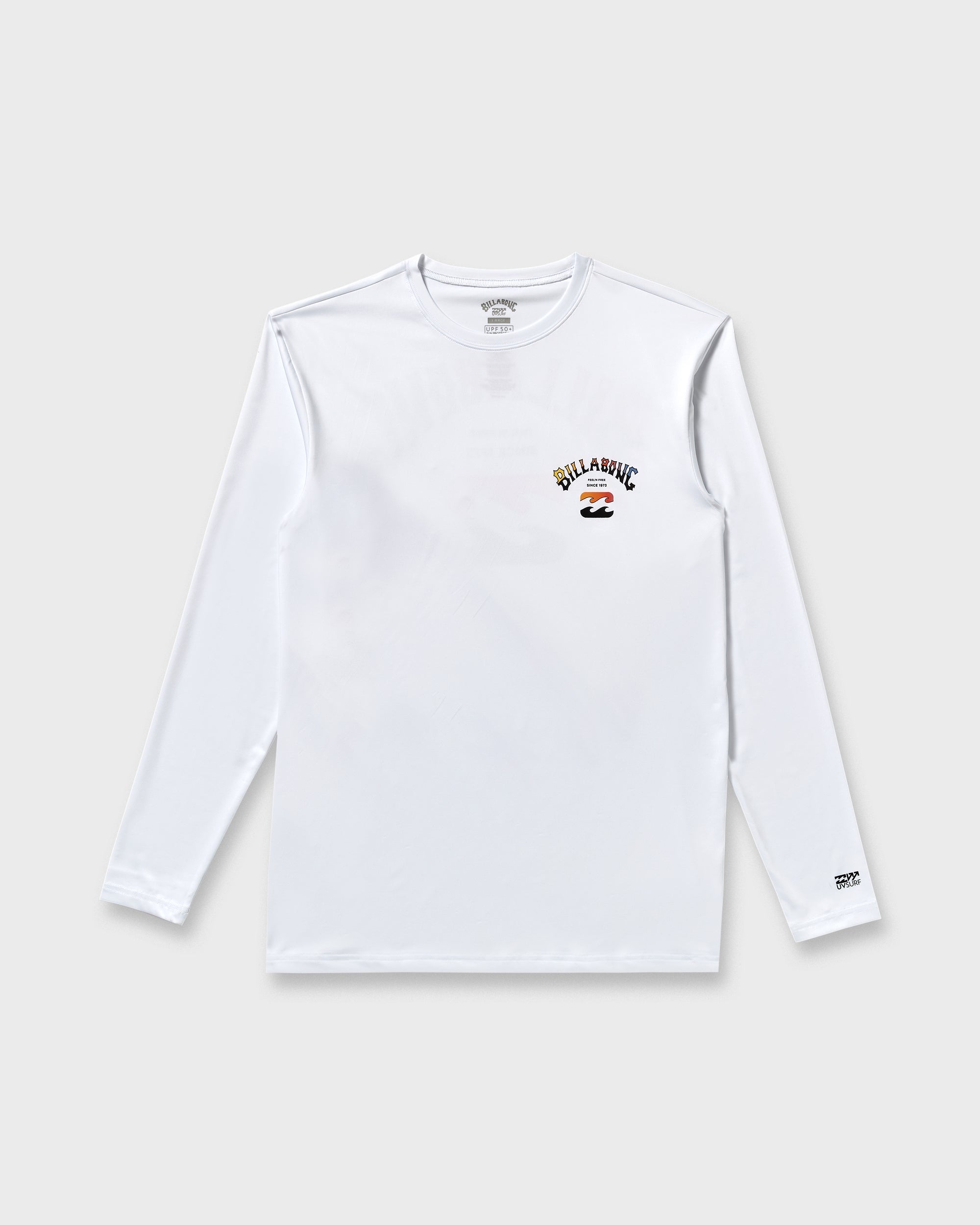 Billabong Arch Fade Loose Fit Long Sleeve Surf T-Shirt - White