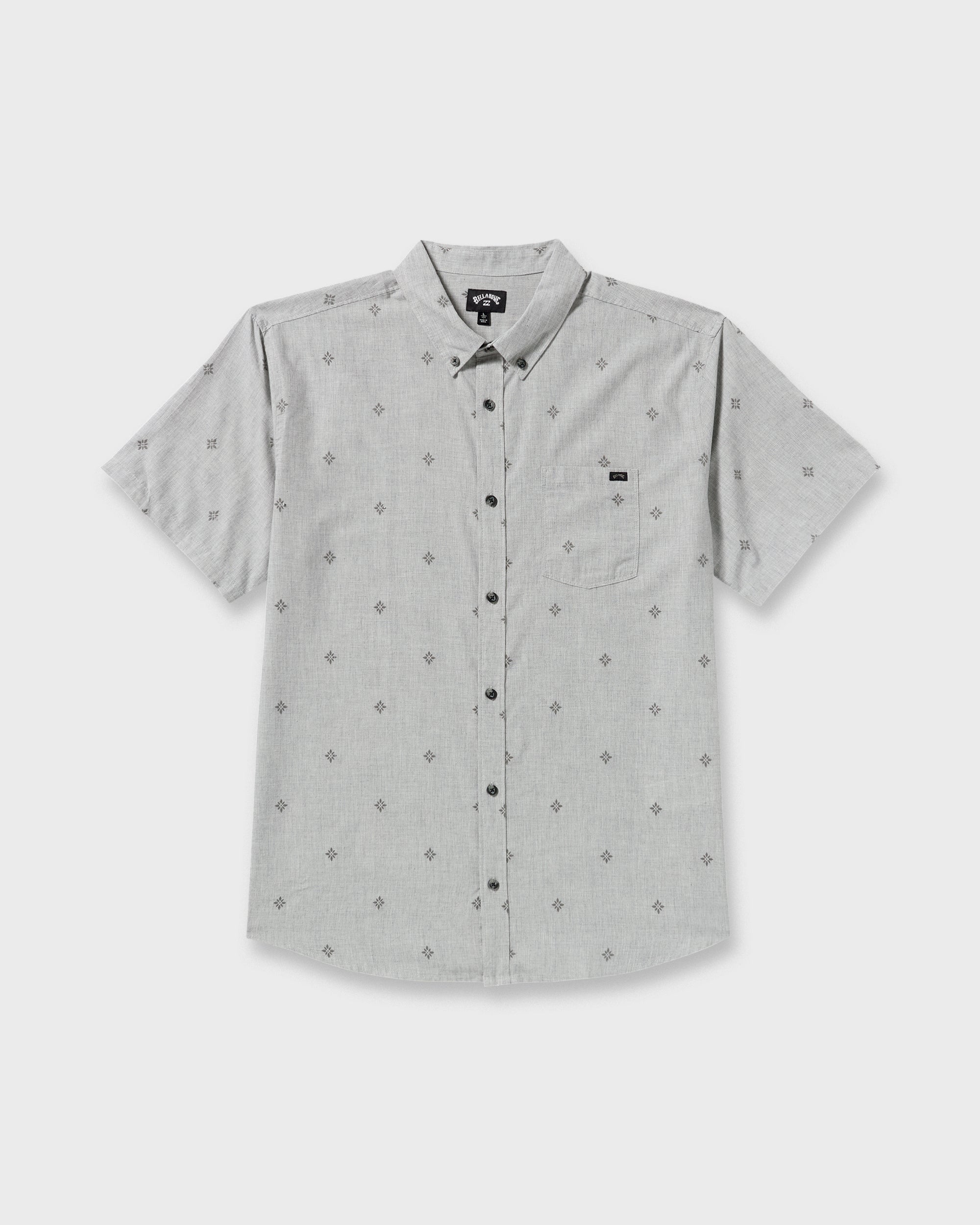 Billabong All Day Jacquard Short Sleeve Shirt - Silver