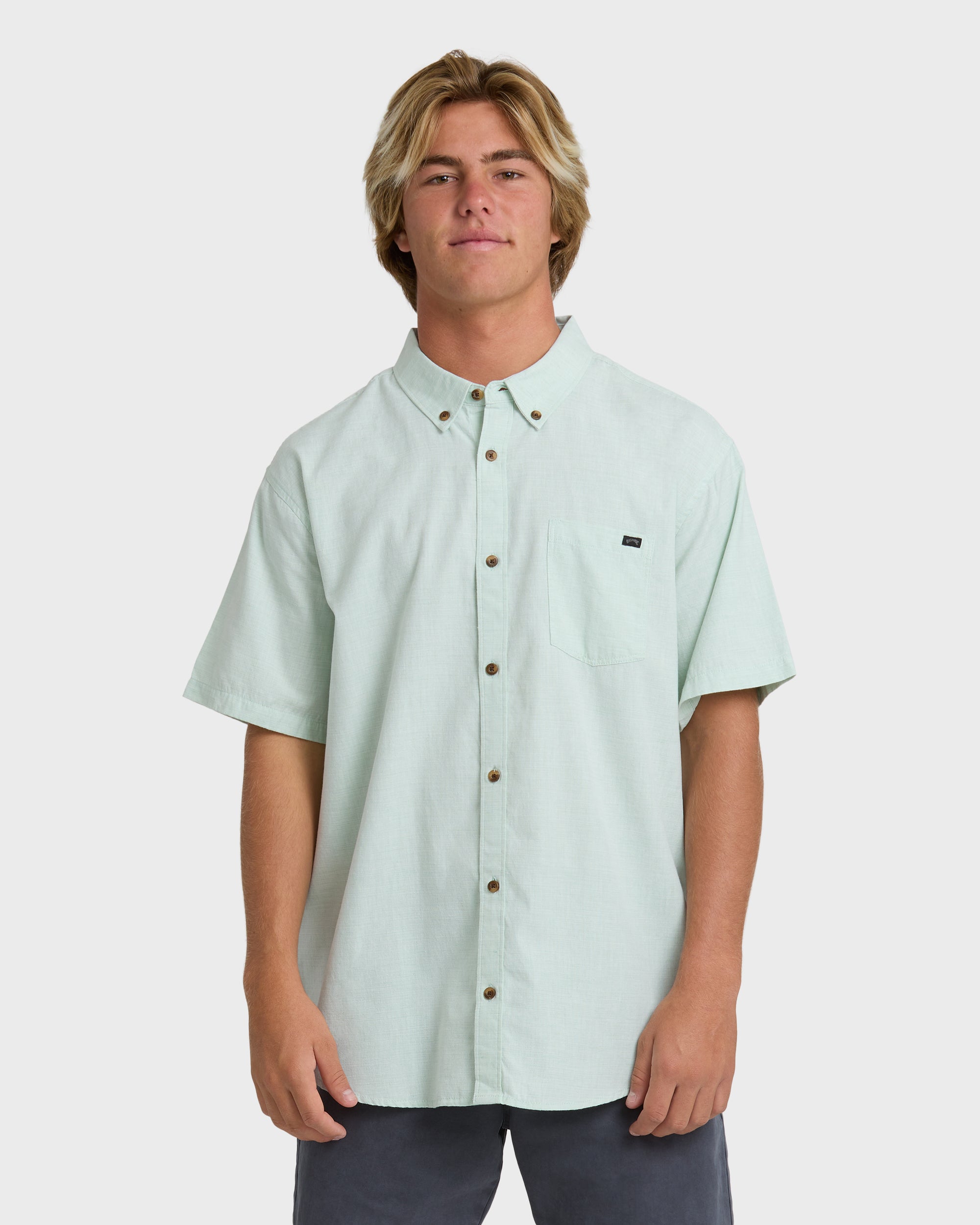 Billabong All Day Short Sleeve Shirt - Granite Green