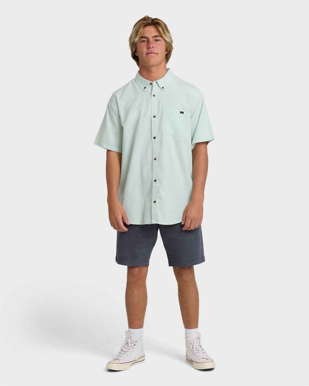 Billabong All Day Short Sleeve Shirt - Granite Green