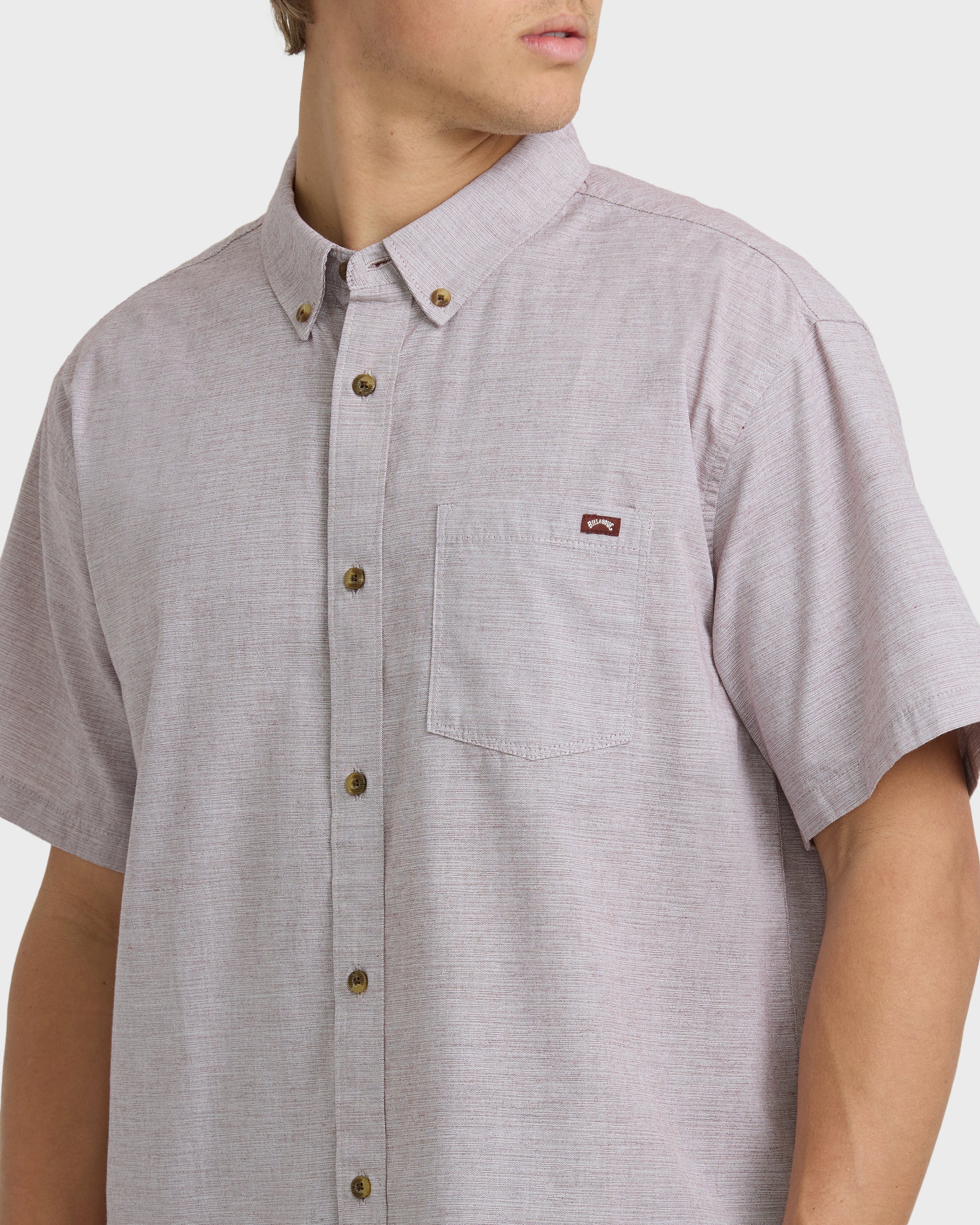 Billabong All Day Short Sleeve Shirt - Plum
