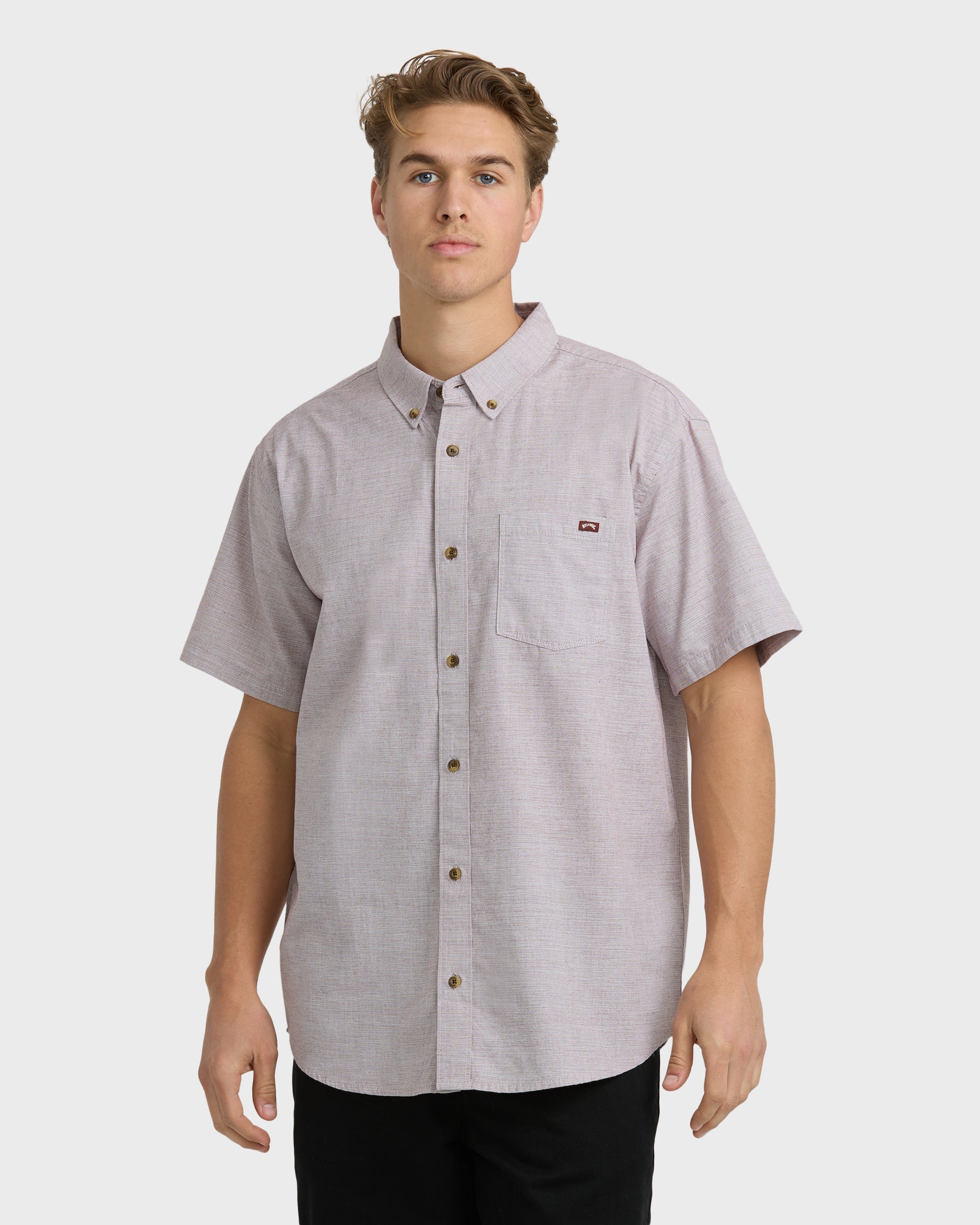 Billabong All Day Short Sleeve Shirt - Plum