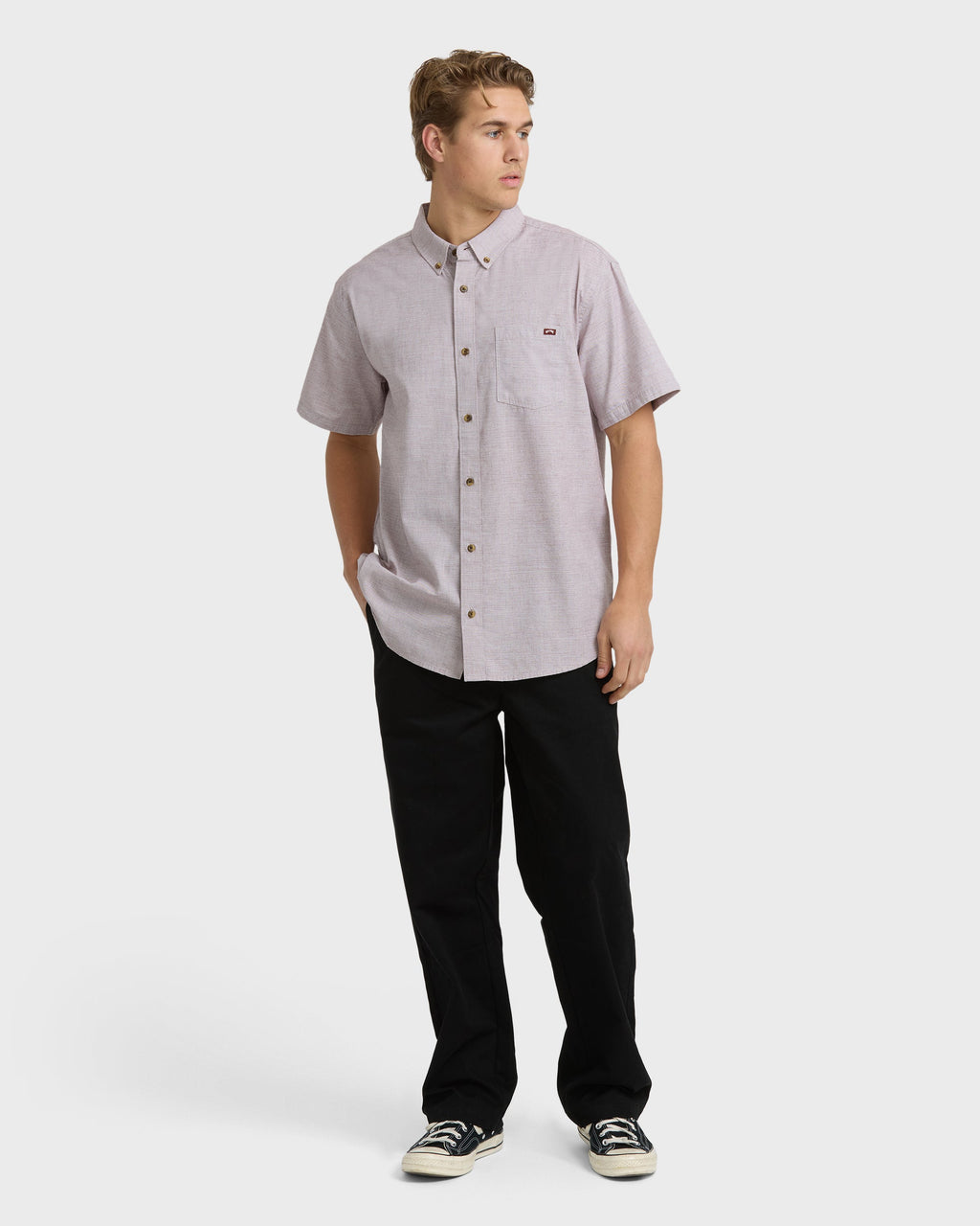 Billabong All Day Short Sleeve Shirt - Plum