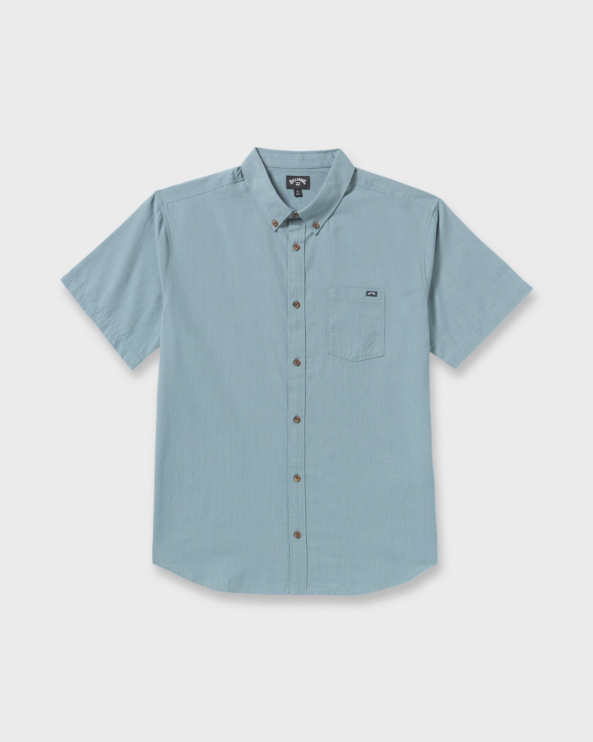 Billabong All Day Short Sleeve Shirt - Steel Blue
