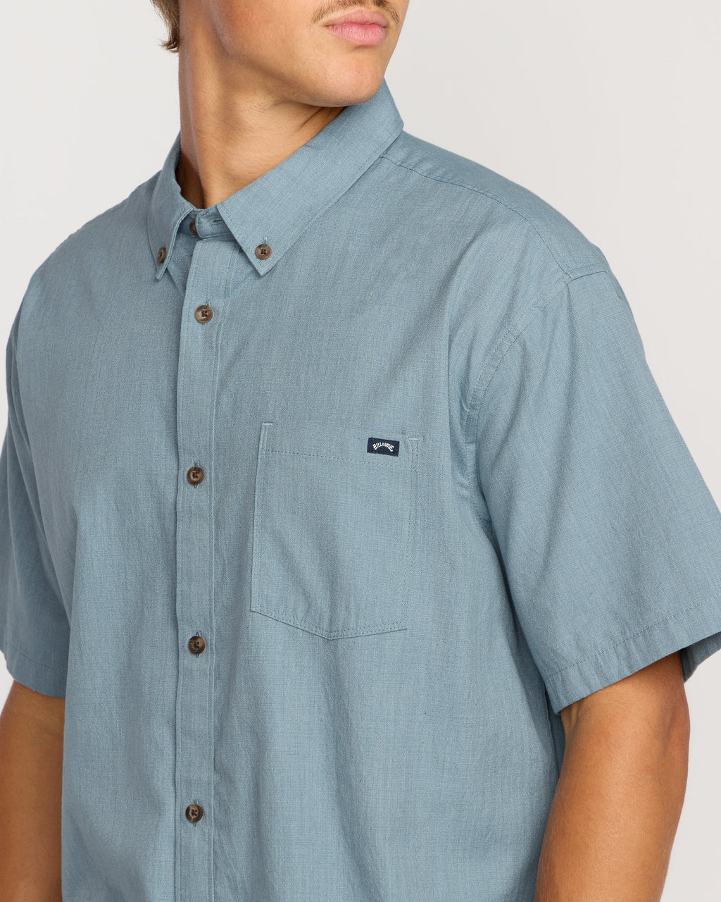 Billabong All Day Short Sleeve Shirt - Steel Blue