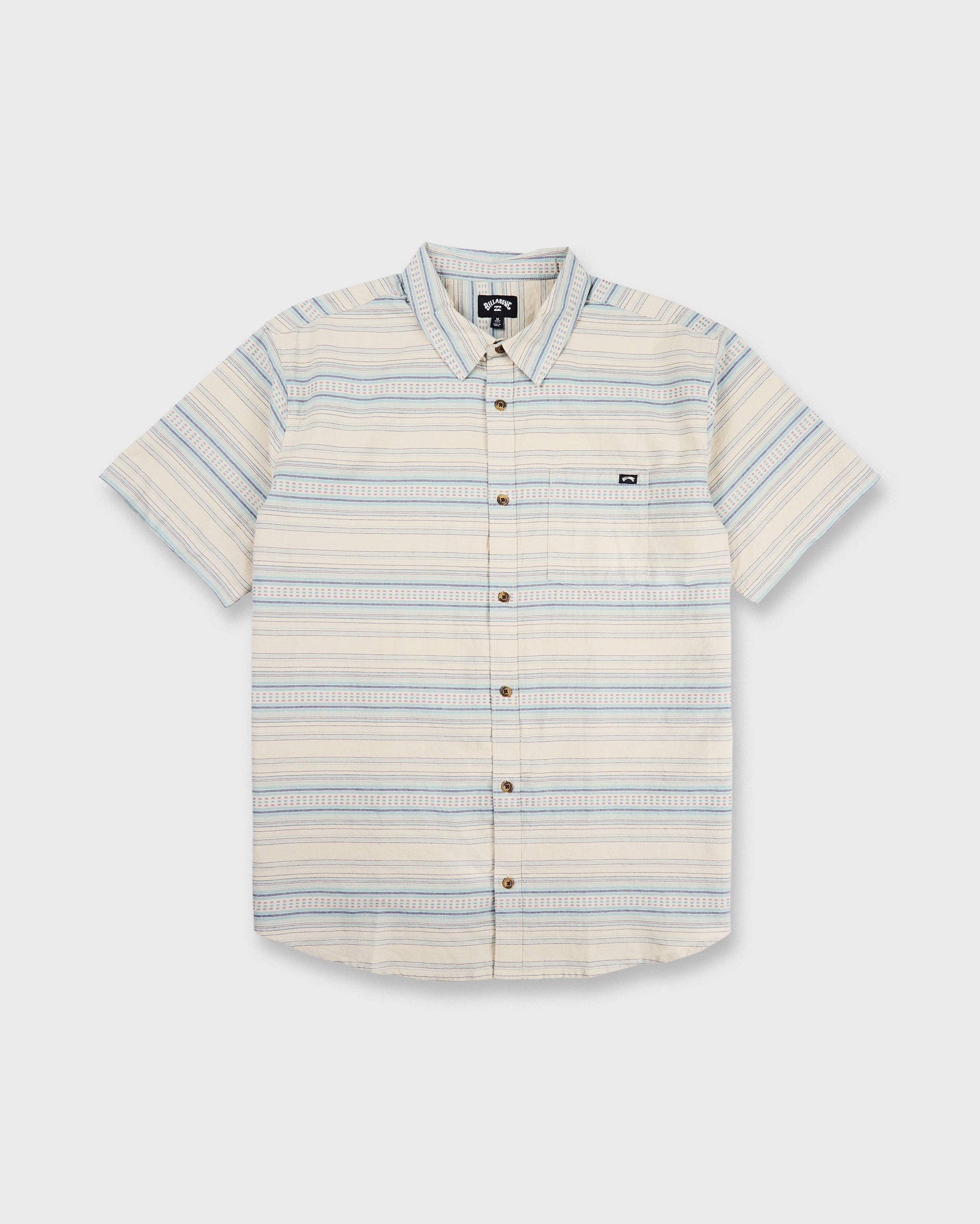 Billabong All Day Stripe Short Sleeve Shirt - Desert Sand