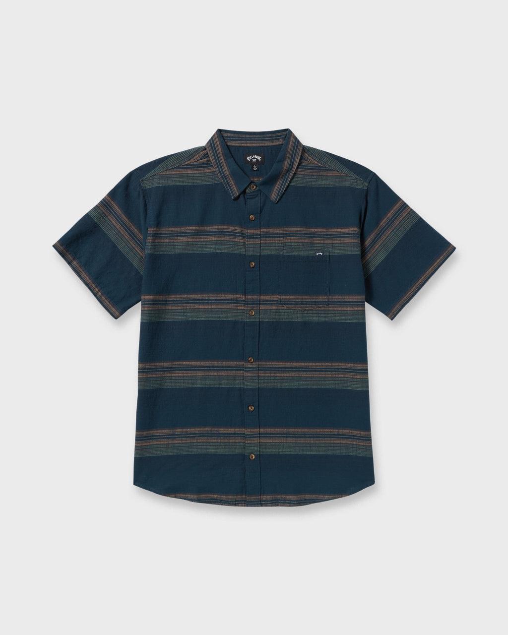 Billabong All Day Stripe Short Sleeve Shirt - Midnight