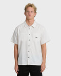 Billabong Bad Dog Short Sleeve Woven Shirt - Off White