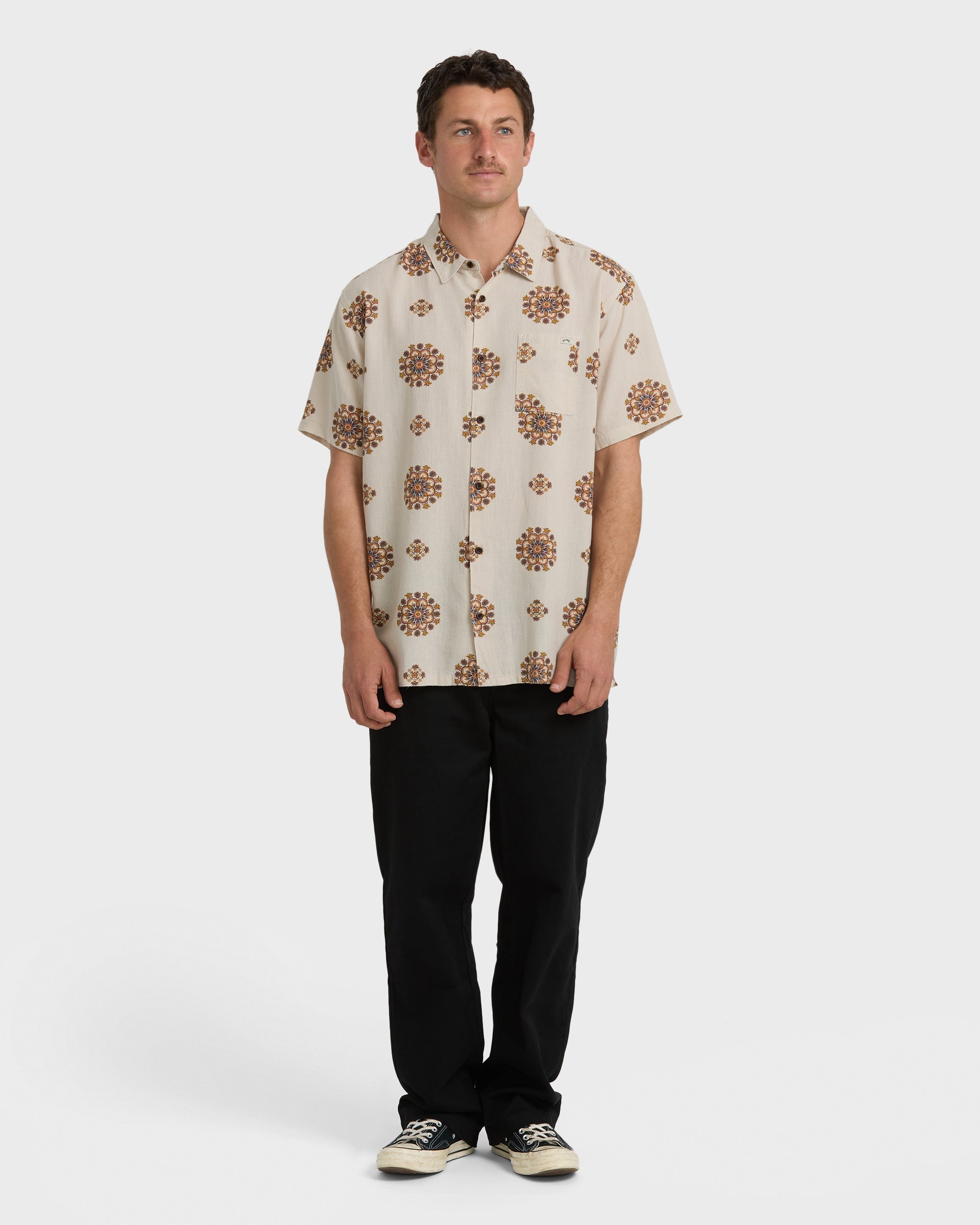 Billabong Cordoba Short Sleeve Shirt - Cream