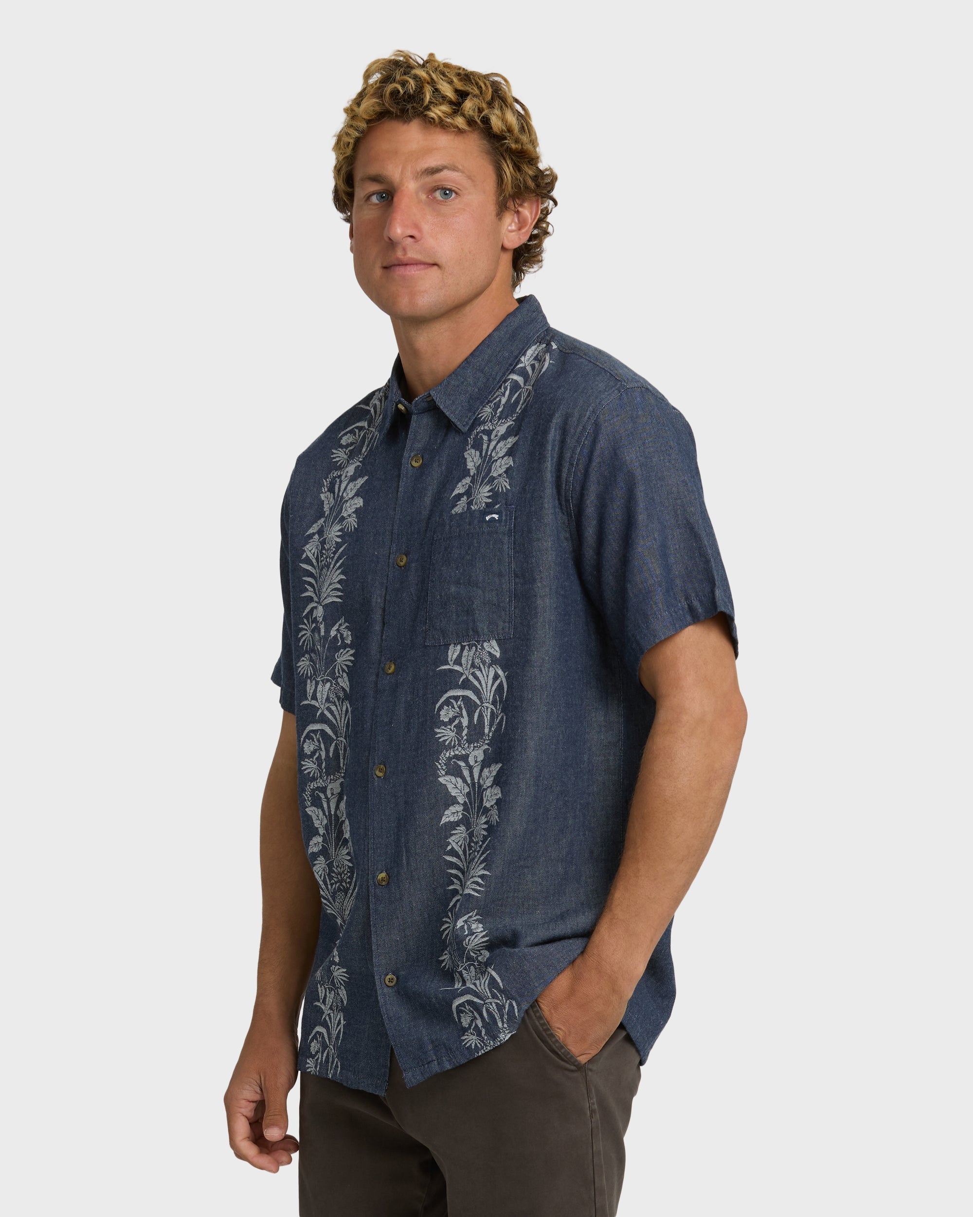 Billabong Cordoba Short Sleeve Shirt - Navy
