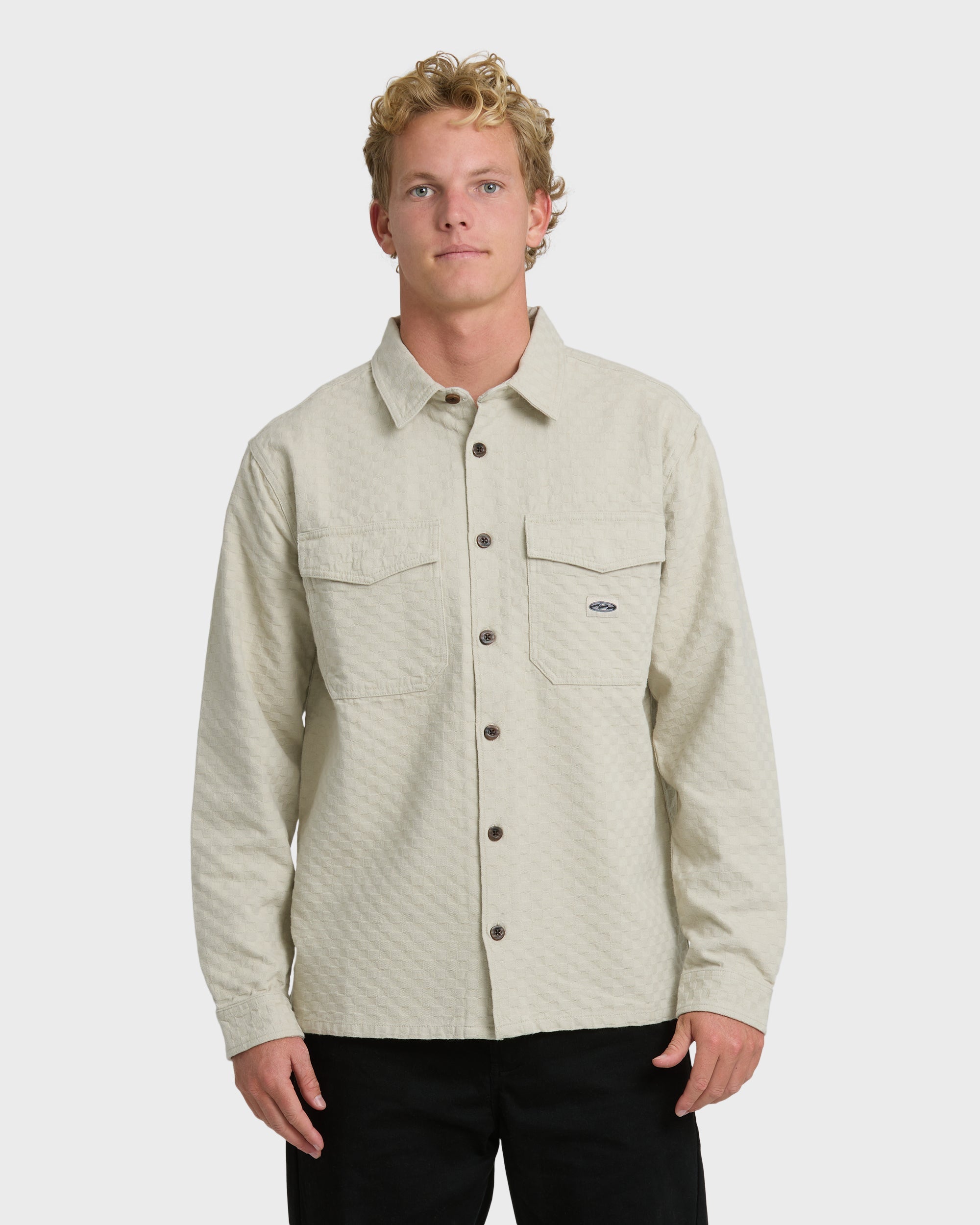 Billabong Bad Dog Long Sleeve Flannel Shirt - Chino
