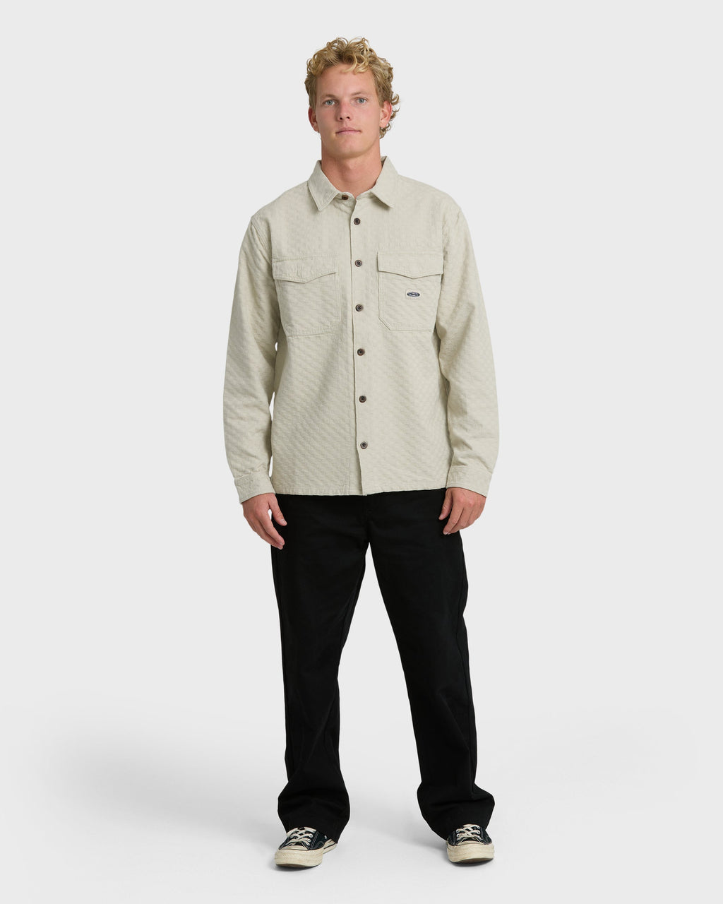 Billabong Bad Dog Long Sleeve Flannel Shirt - Chino