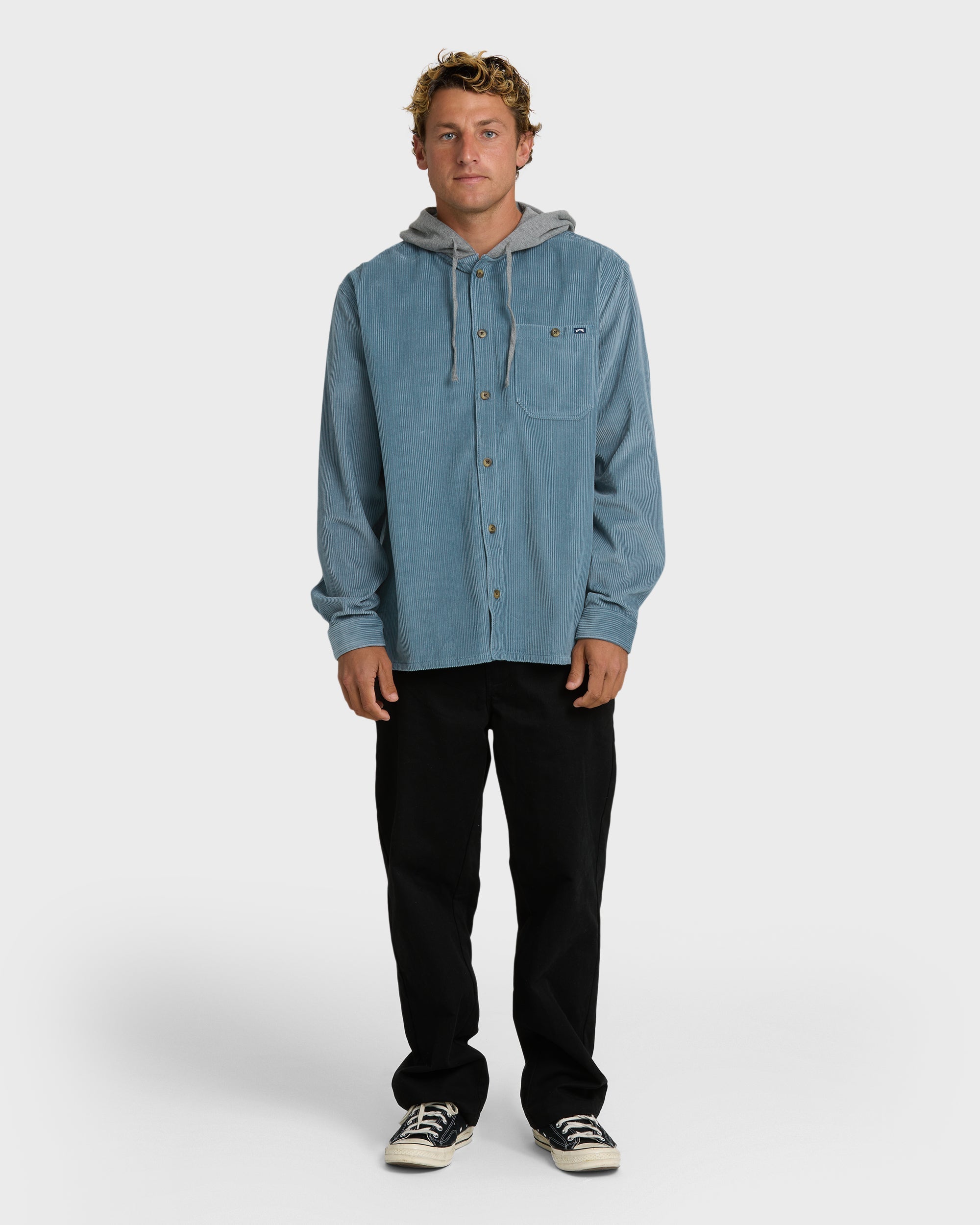 Billabong Baja Long Sleeve Shirt - Blue Fog