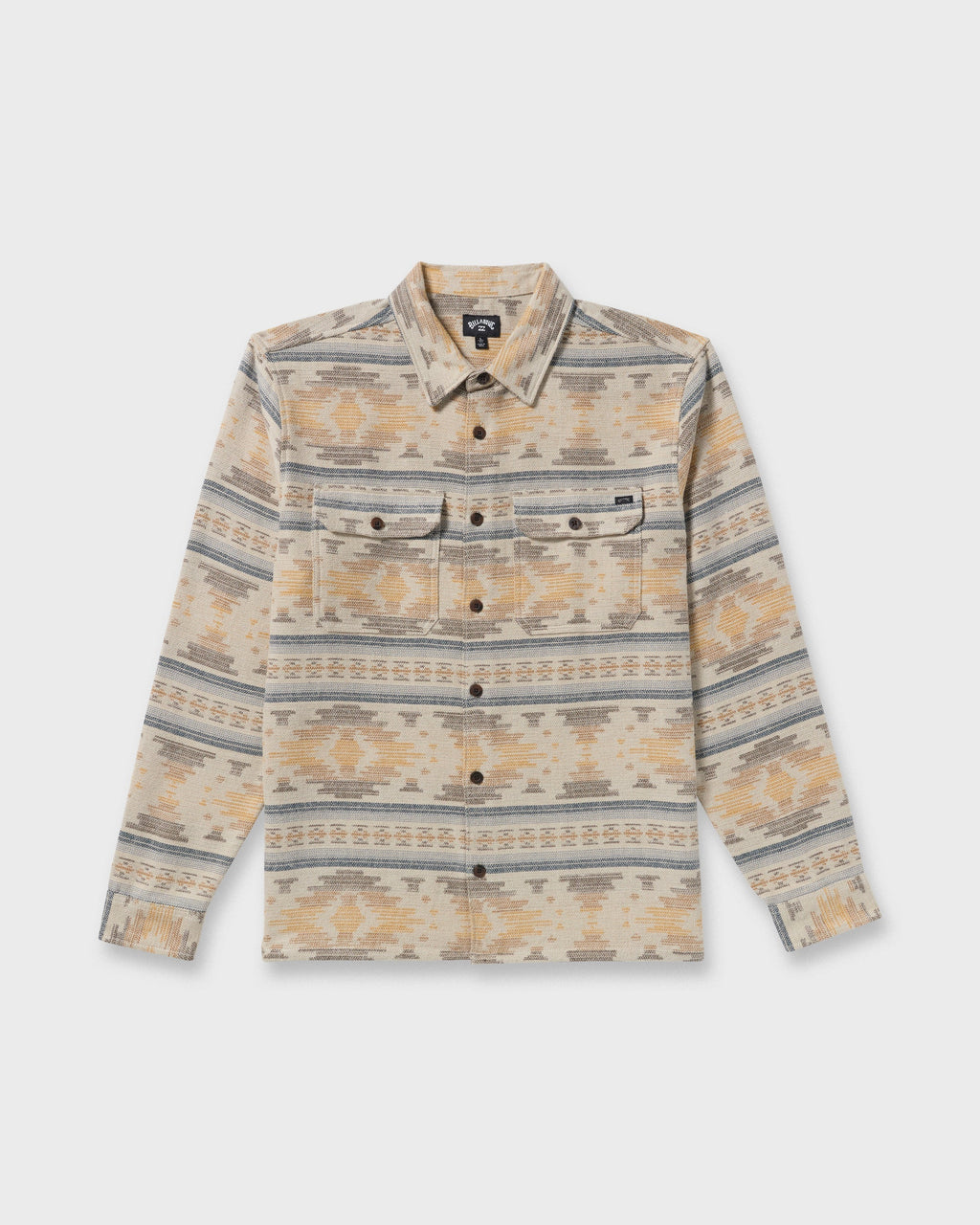 Billabong Offshore Jacquard Long Sleeve Flannel Shirt - Sand