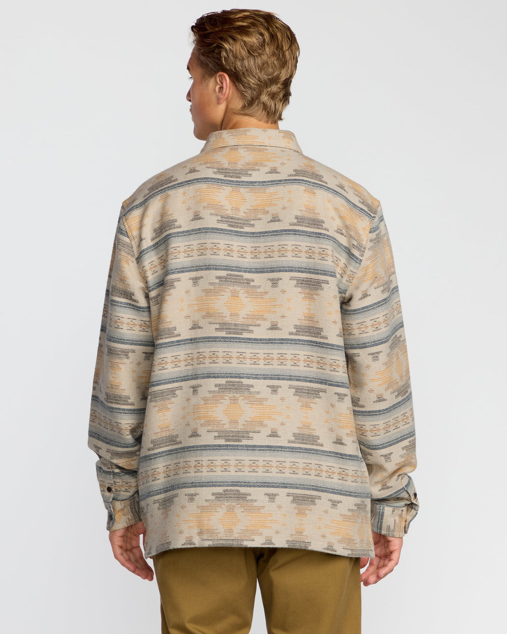 Billabong Offshore Jacquard Long Sleeve Flannel Shirt - Sand