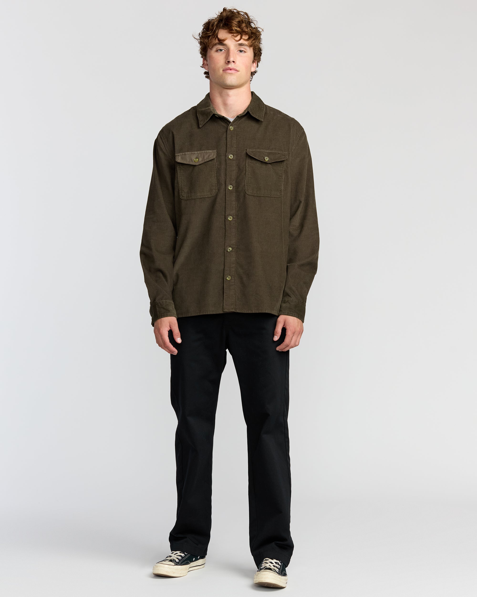 Billabong Austin Garage Long Sleeve Shirt - Chocolate