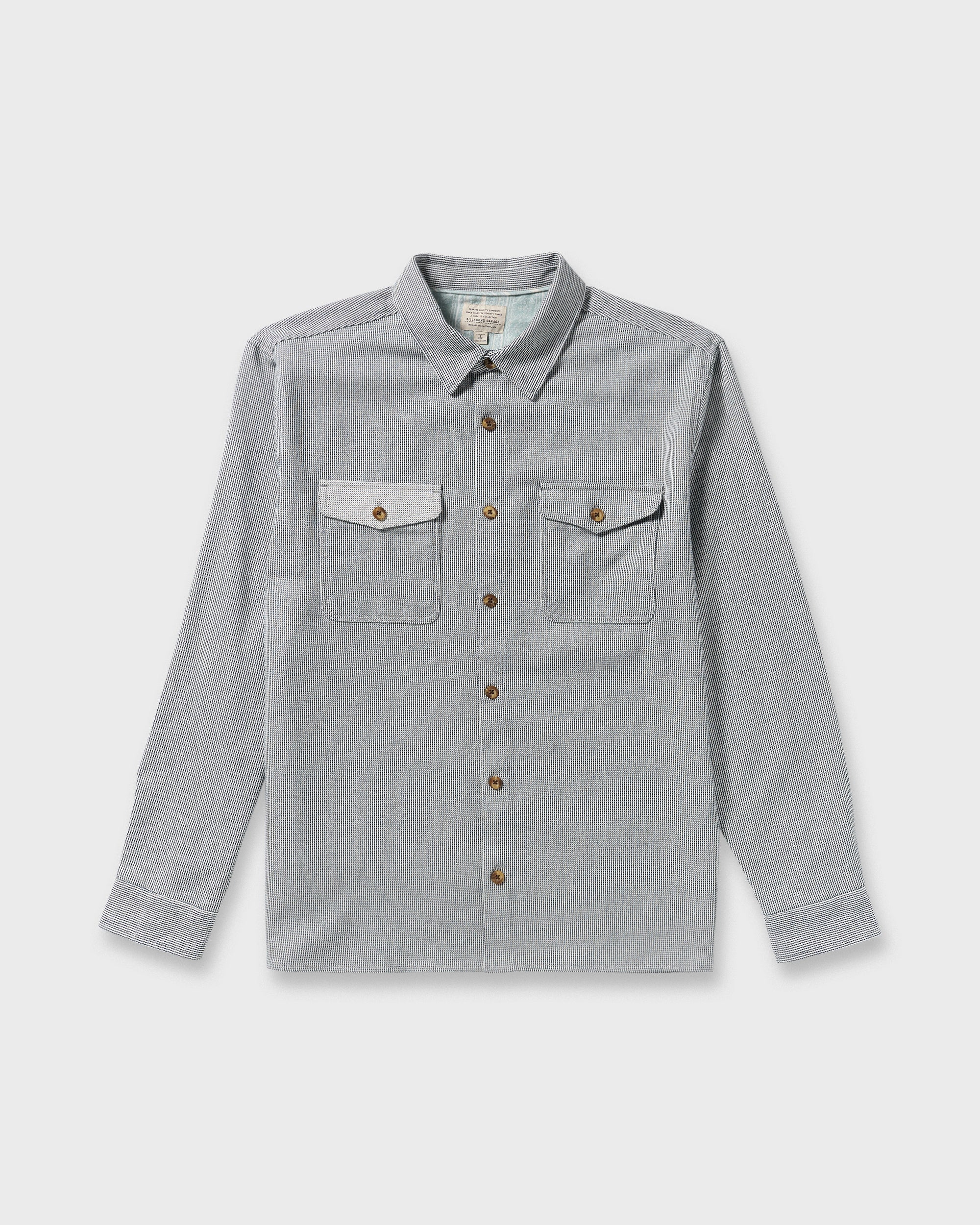 Billabong Austin Garage Long Sleeve Shirt - Stone Blue