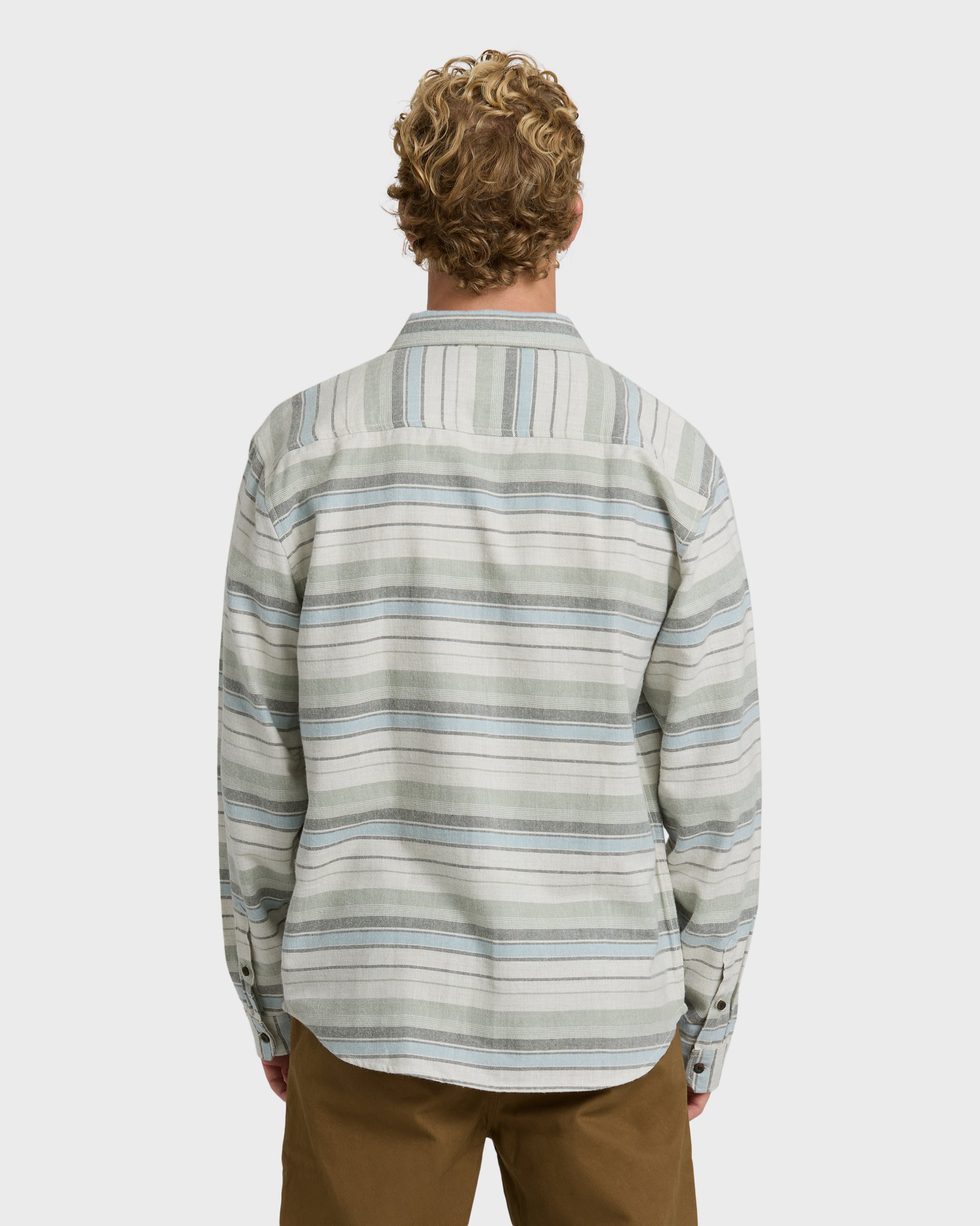 Billabong Coastline Long Sleeve Flannel Shirt - Chino