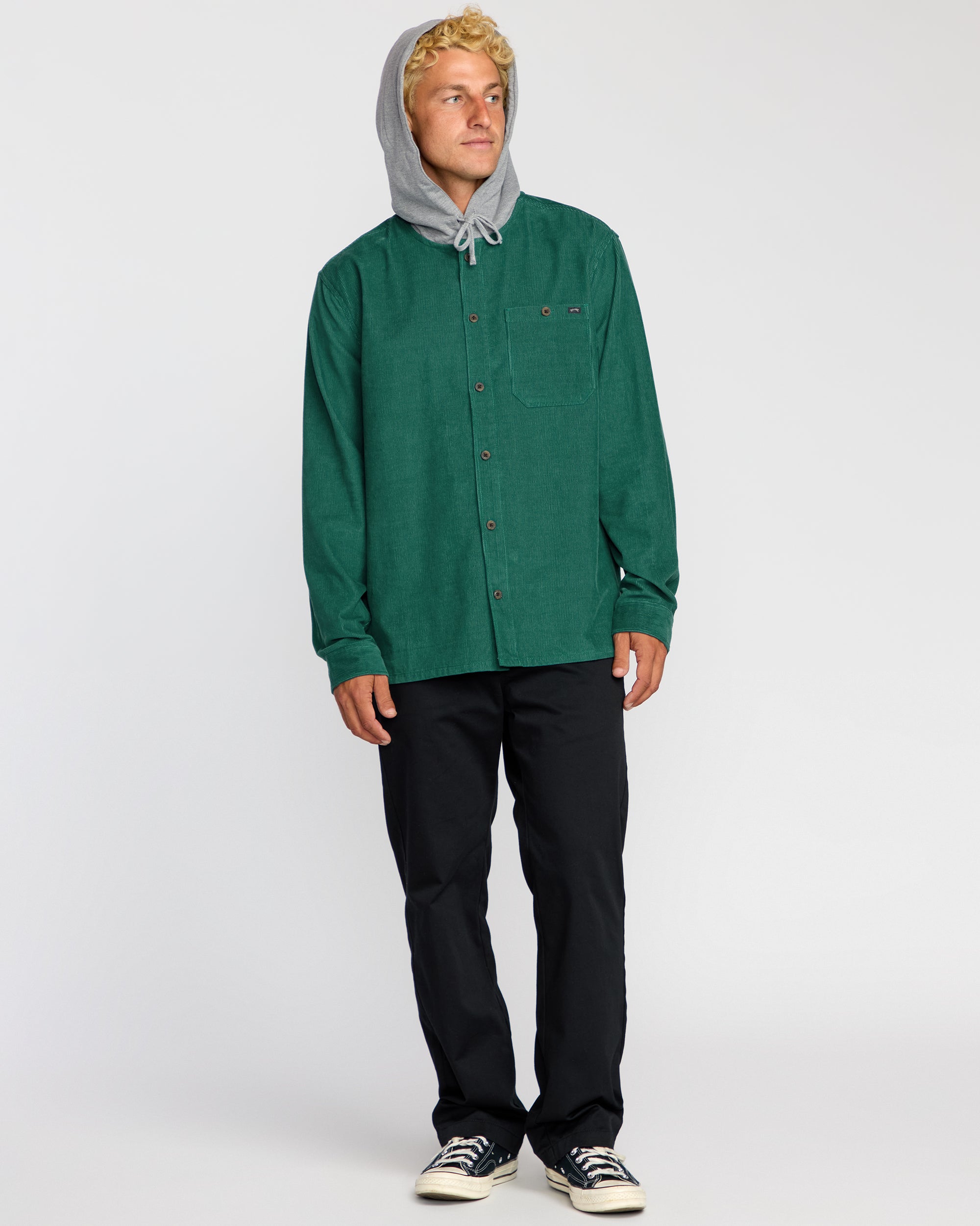 Billabong Baja Long Sleeve Flannel Shirt - Sage Green