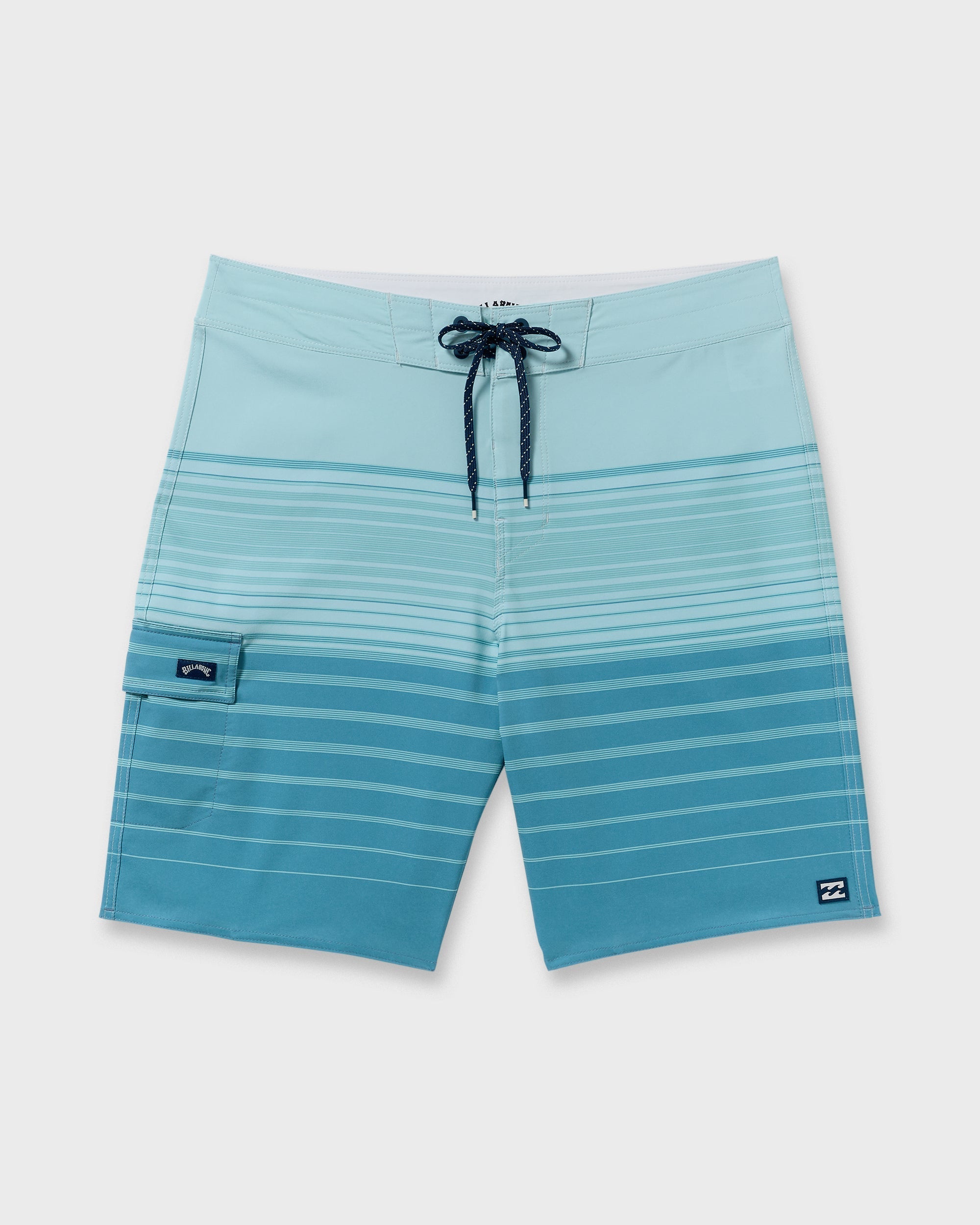 Billabong All Day Stripe Pro Performance 20 Boardshorts - Dusty Blue