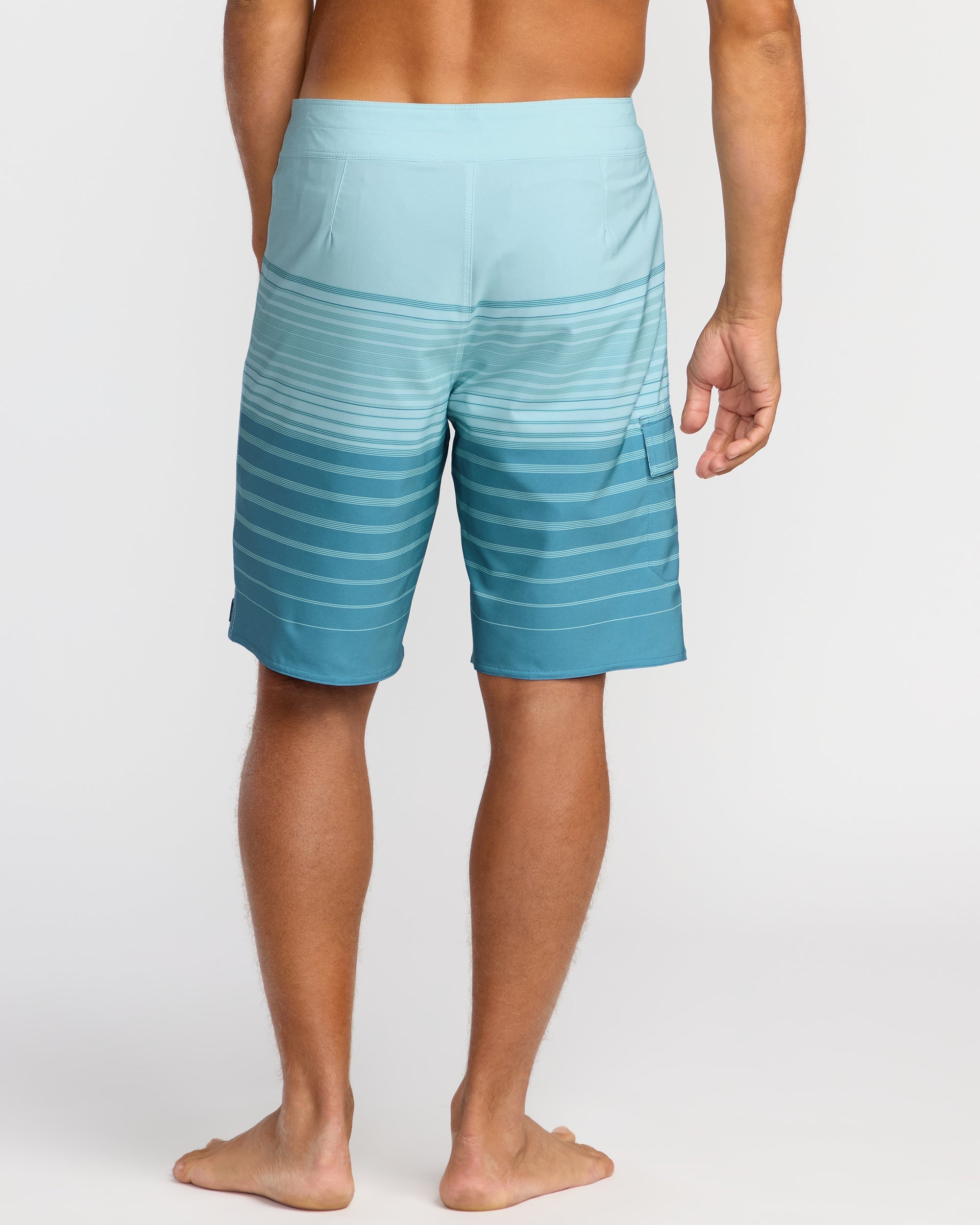 Billabong All Day Stripe Pro Performance 20 Boardshorts - Dusty Blue