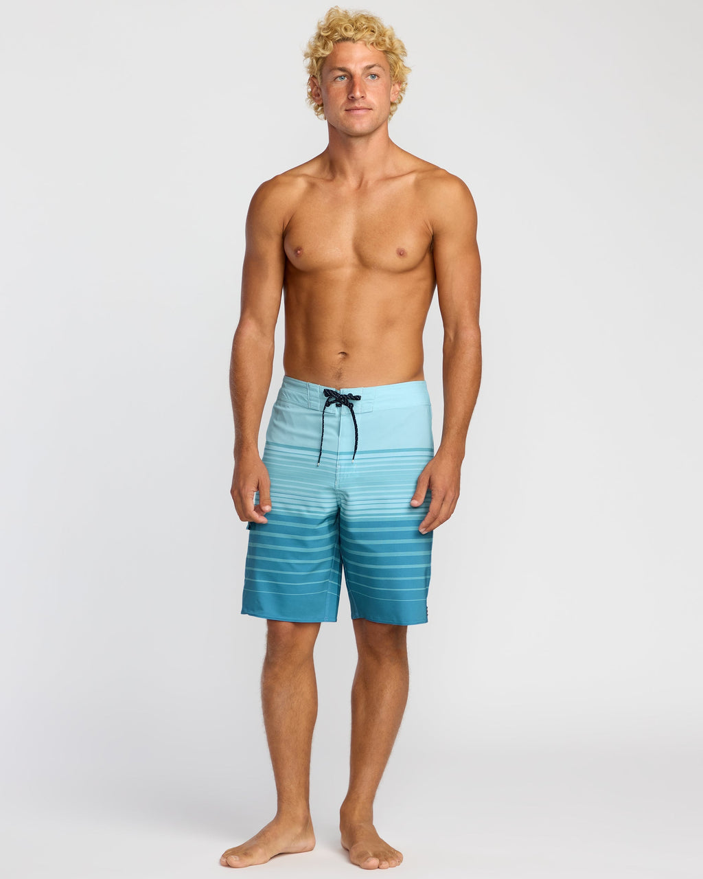 Billabong All Day Stripe Pro Performance 20 Boardshorts - Dusty Blue