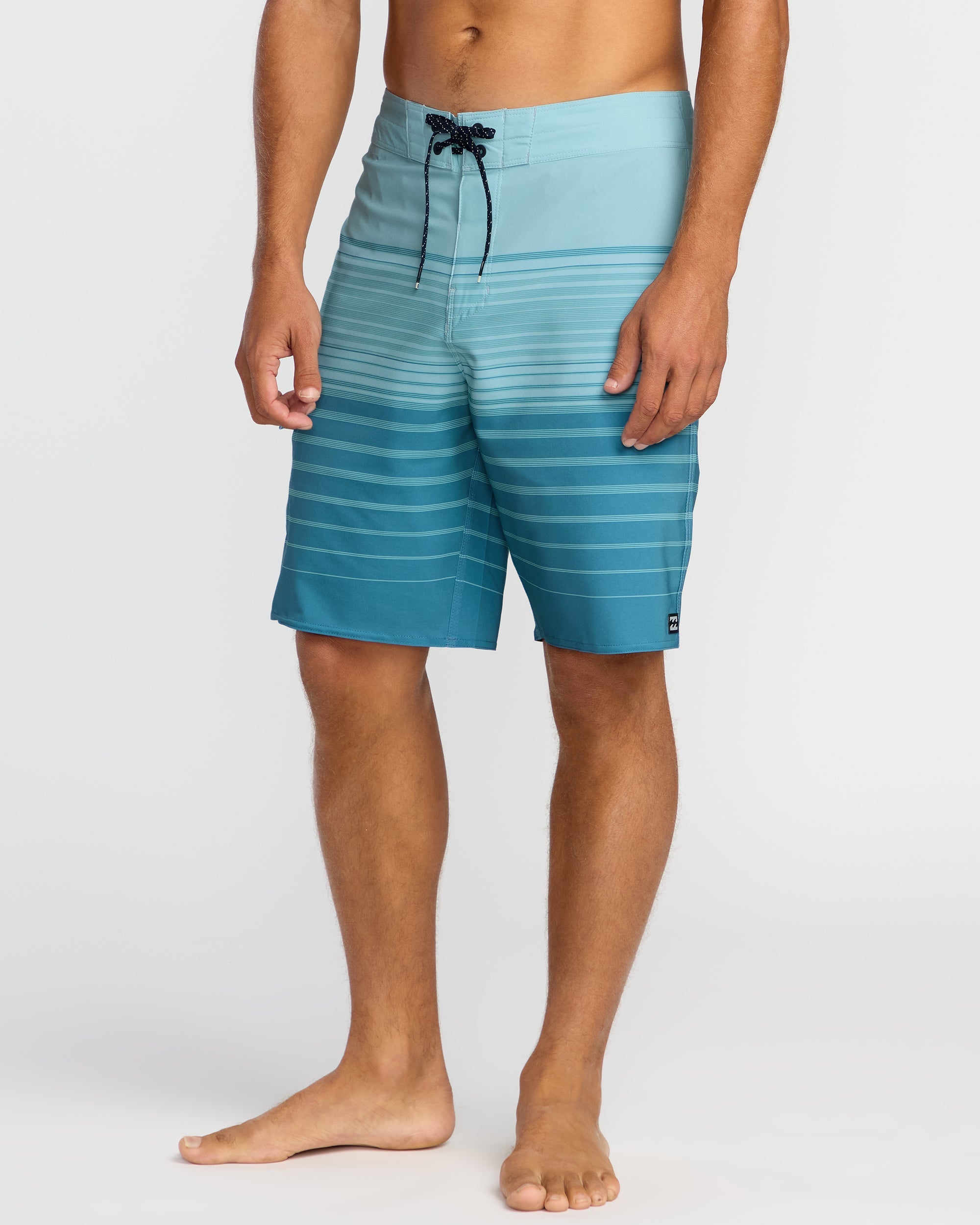 Billabong All Day Stripe Pro Performance 20 Boardshorts - Dusty Blue