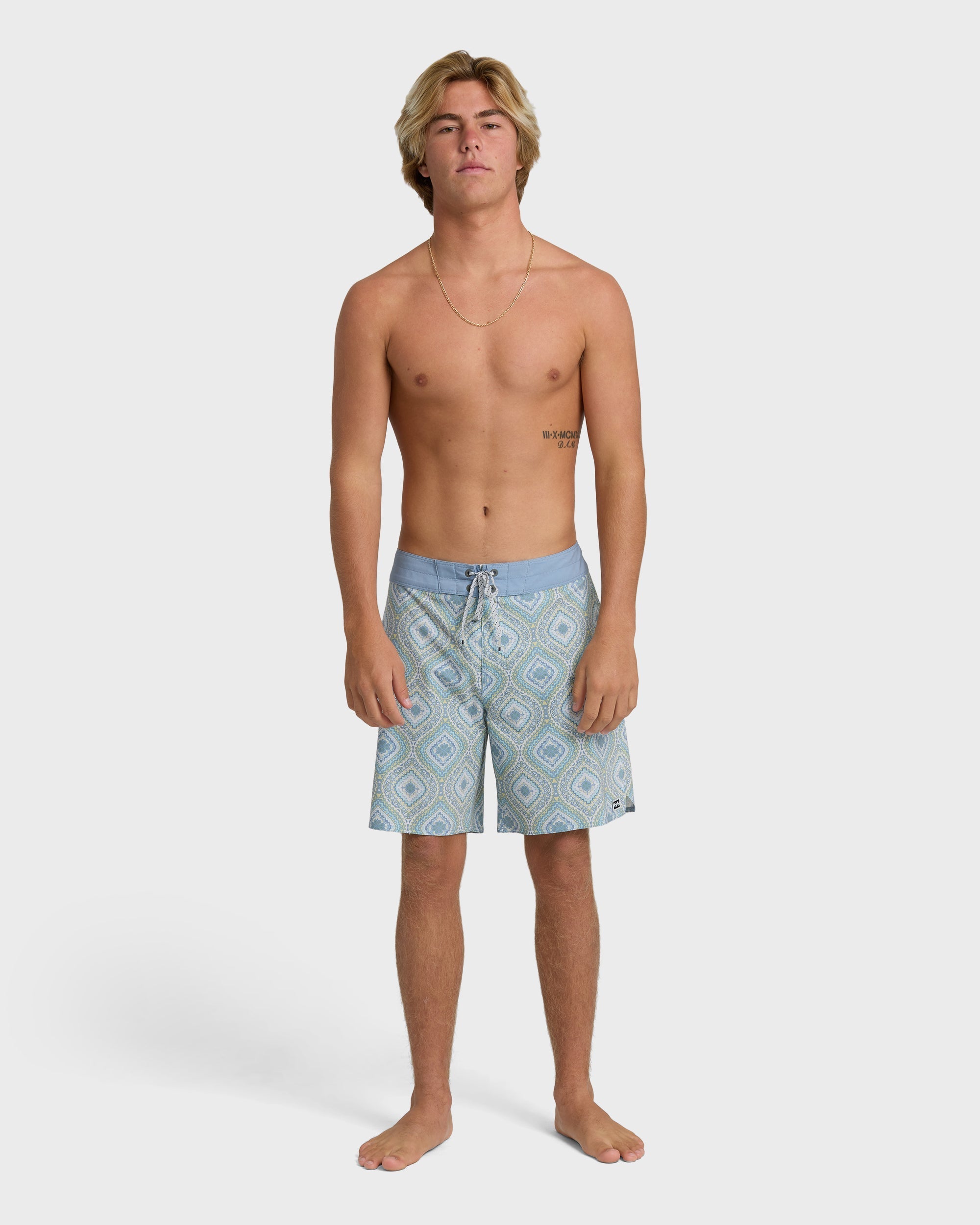 Billabong Good Times Pro 18 Boardshorts - Fog Gray Multi - Fog Gray