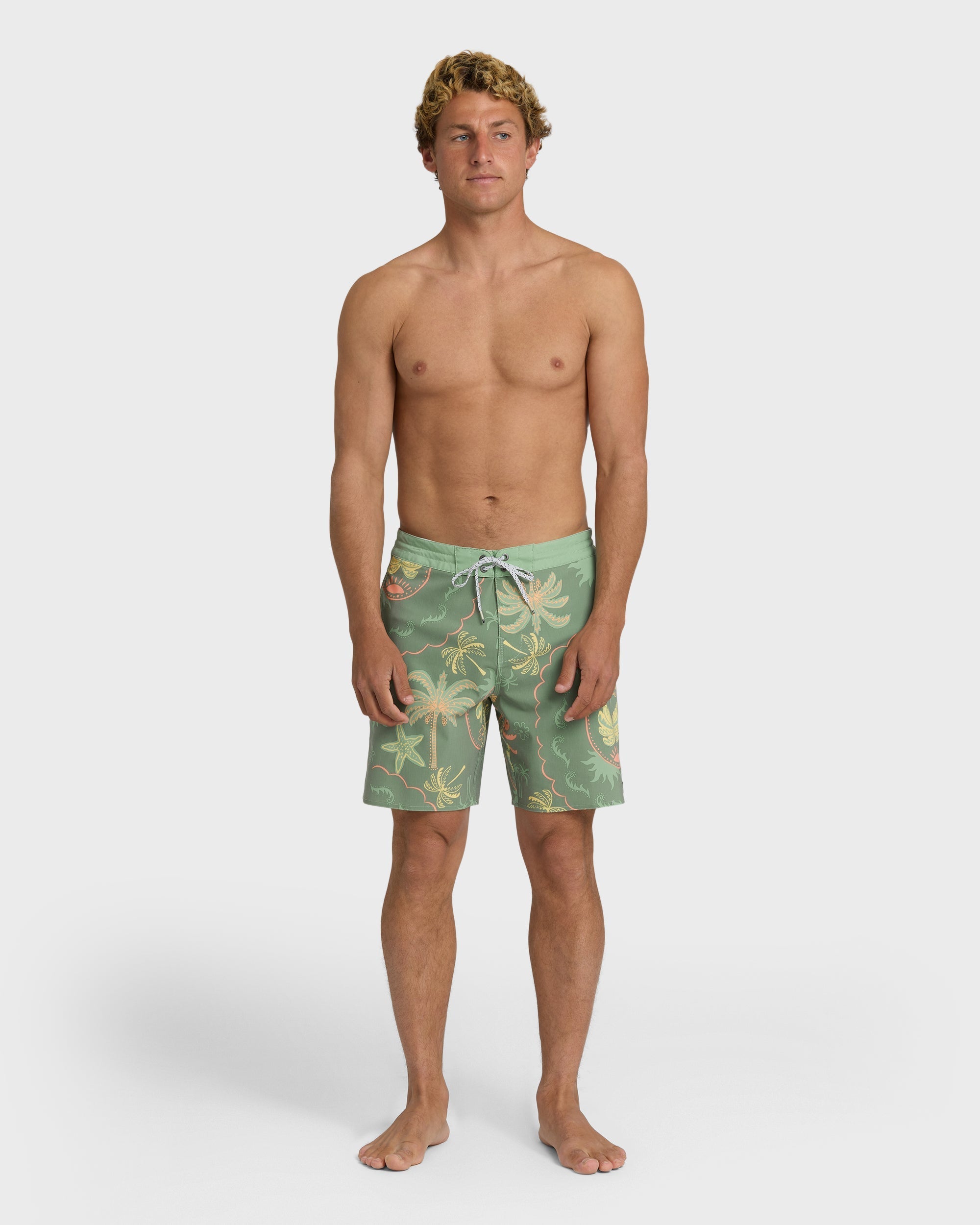Billabong Good Times Lo Tide 18 Boardshorts - Sea Spray Multi - Sea Spray
