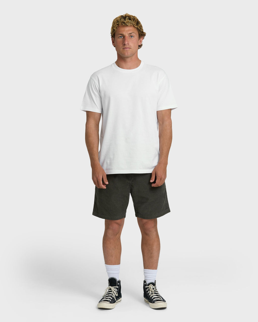 Billabong Larry Layback 19 Cord Shorts - Dark Gray