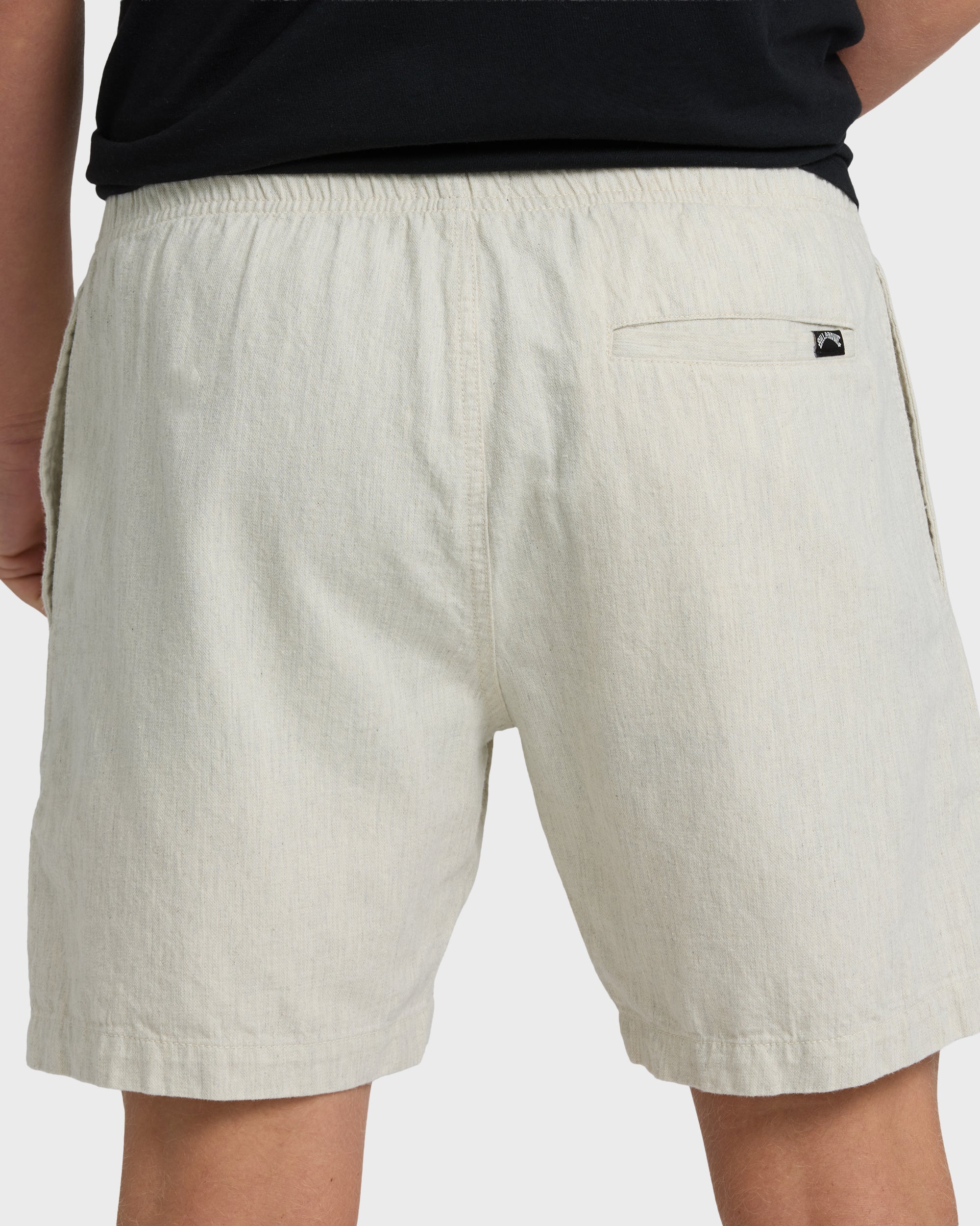Billabong Sano Linen Elastic Shorts - Chino Heather