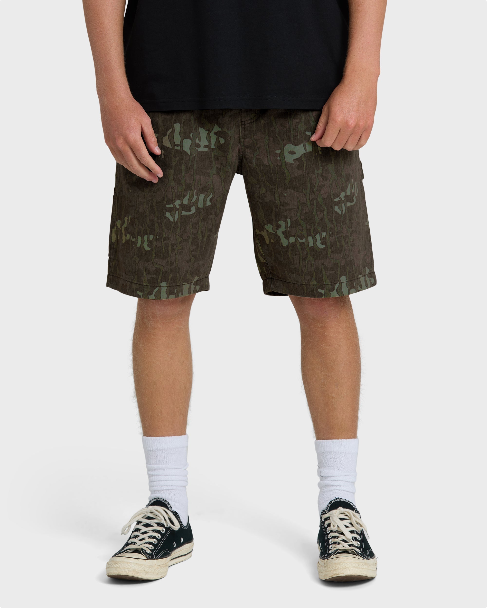 Billabong Bad Dog Elastic Shorts - Green Camo