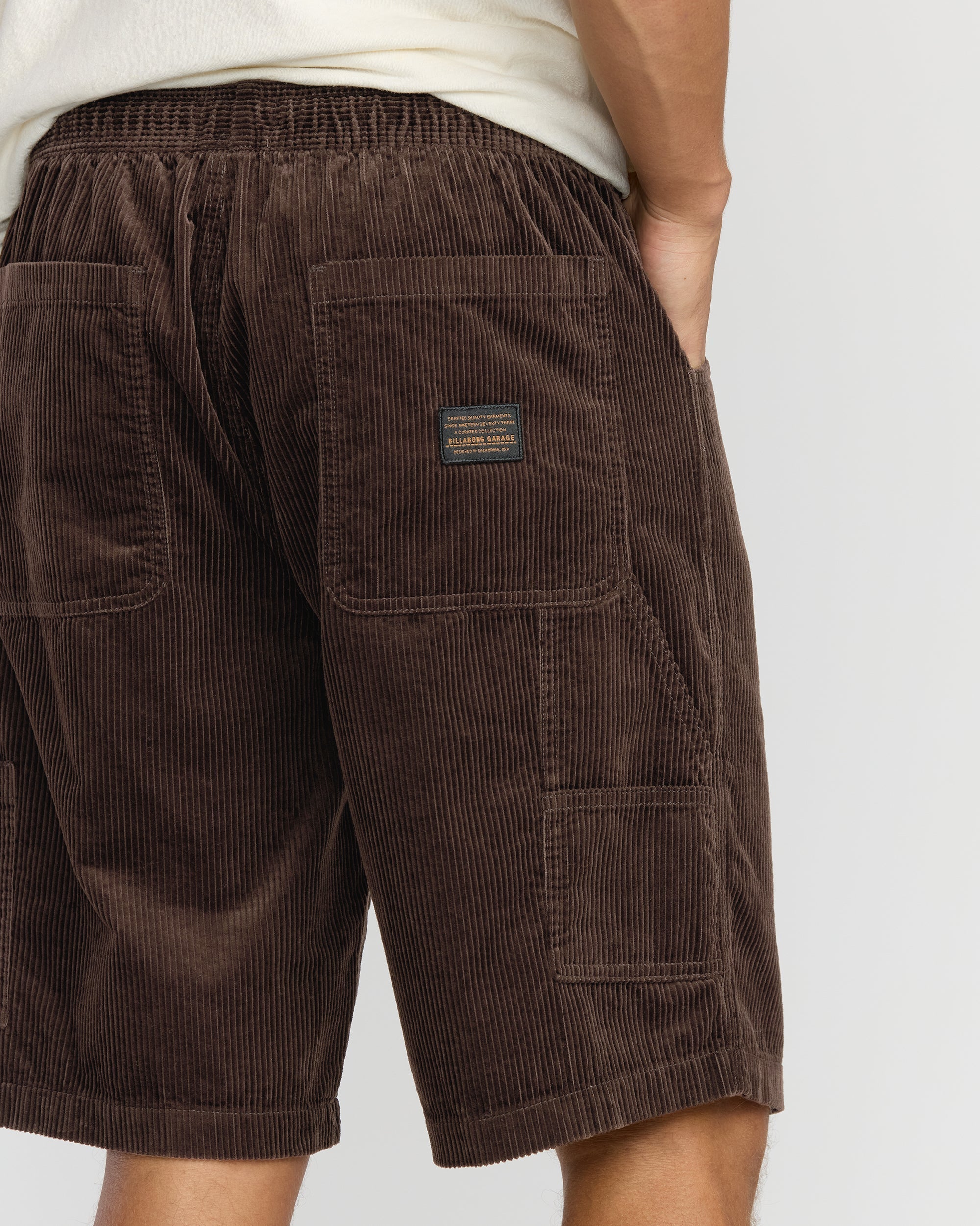 Billabong Larry Cord Garage Shorts - Chocolate