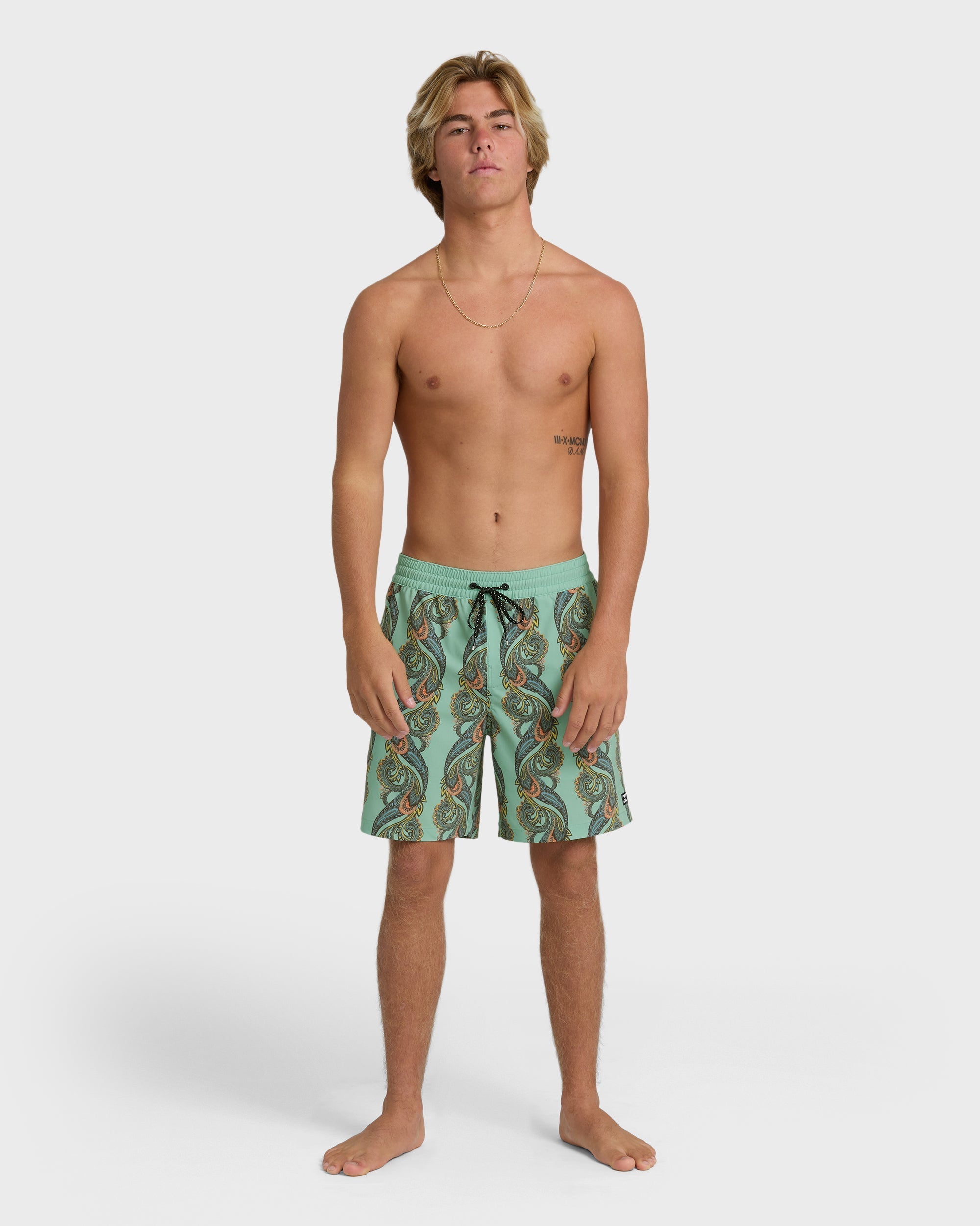 Billabong Good Times Layback 16 Trunks - Granite Green