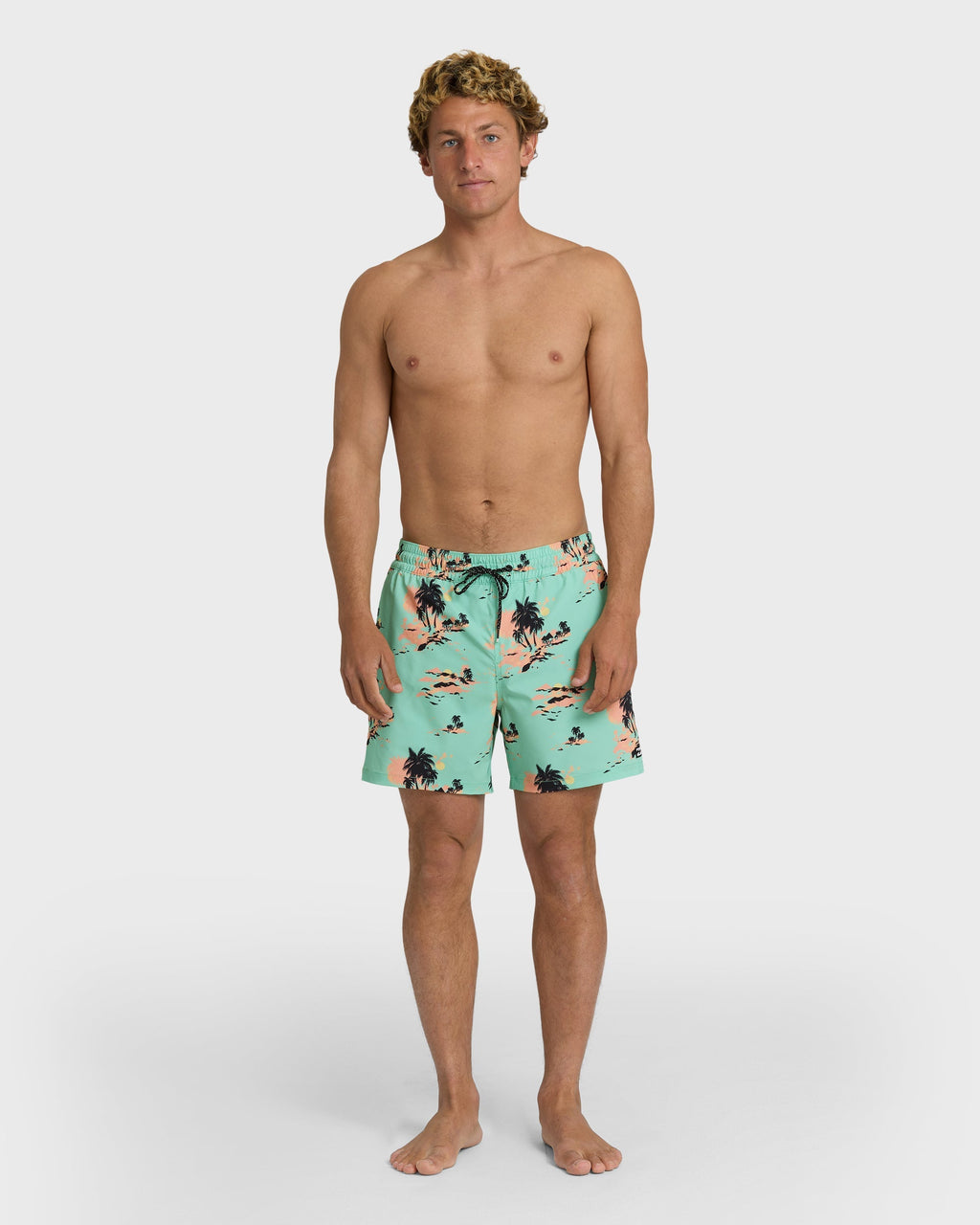 Billabong Lineup Layback 16 Trunks - Lime Green